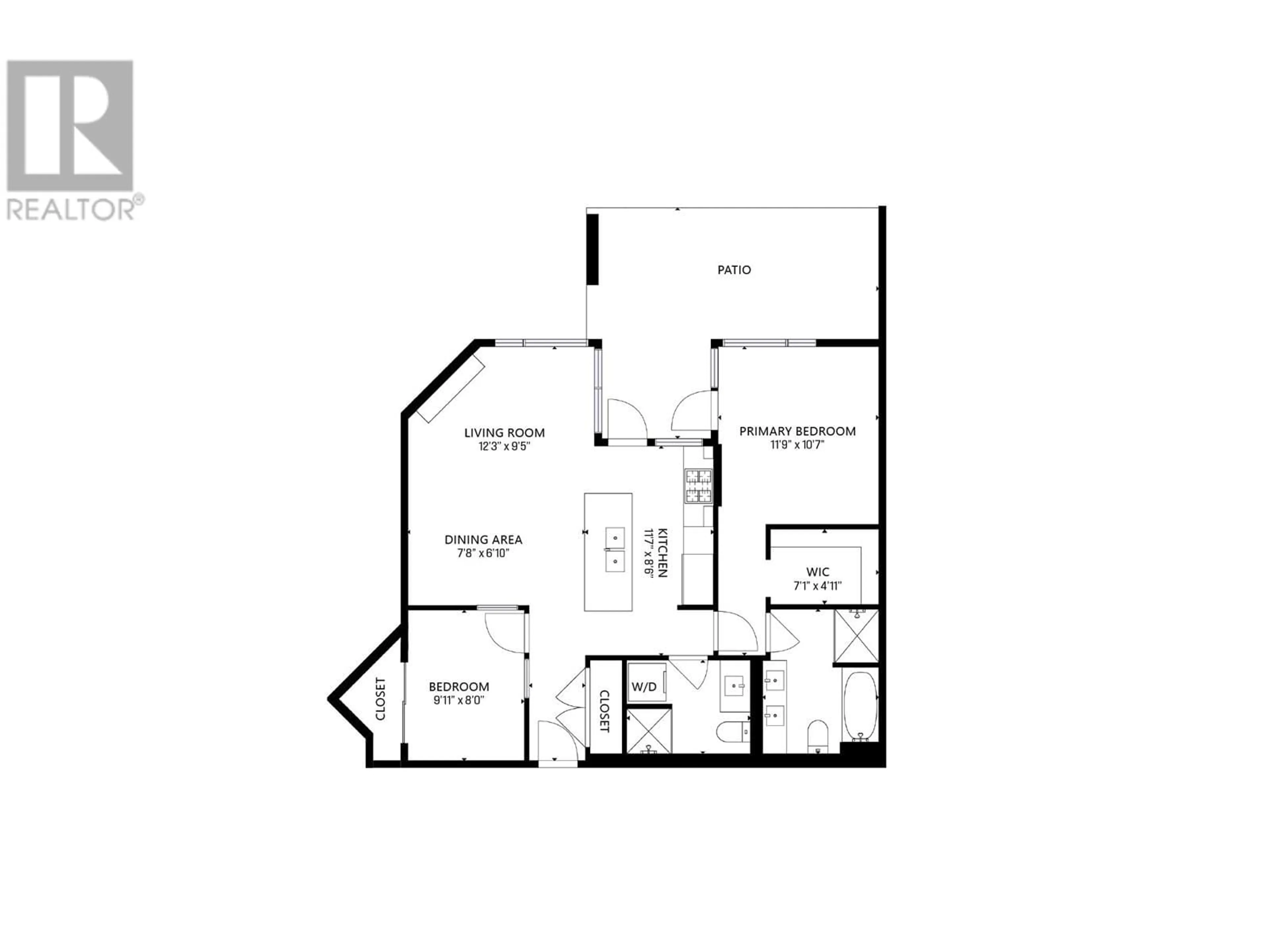 Floor plan for 107 - 3602 ALDERCREST DRIVE, North Vancouver British Columbia V7G0A2