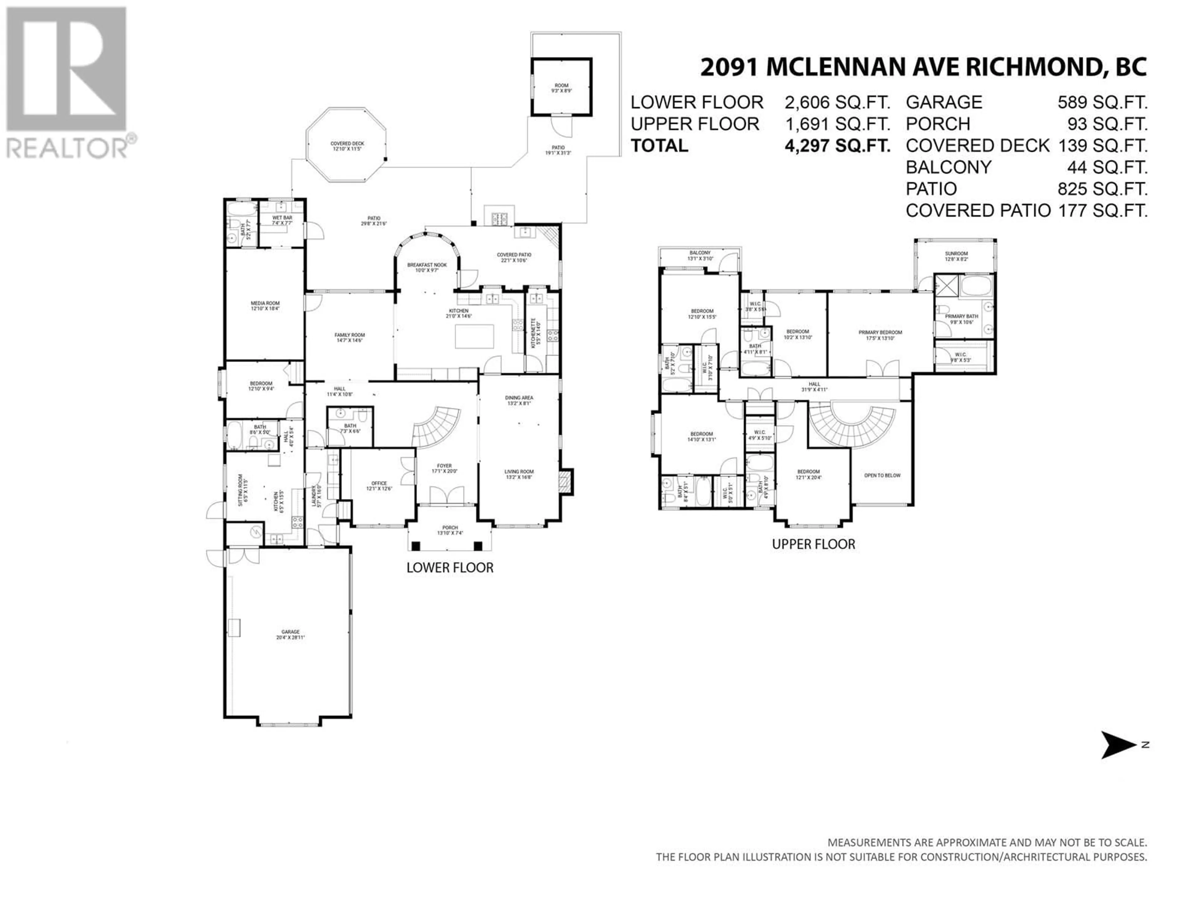 Floor plan for 2091 MCLENNAN AVENUE, Richmond British Columbia V6X2N3