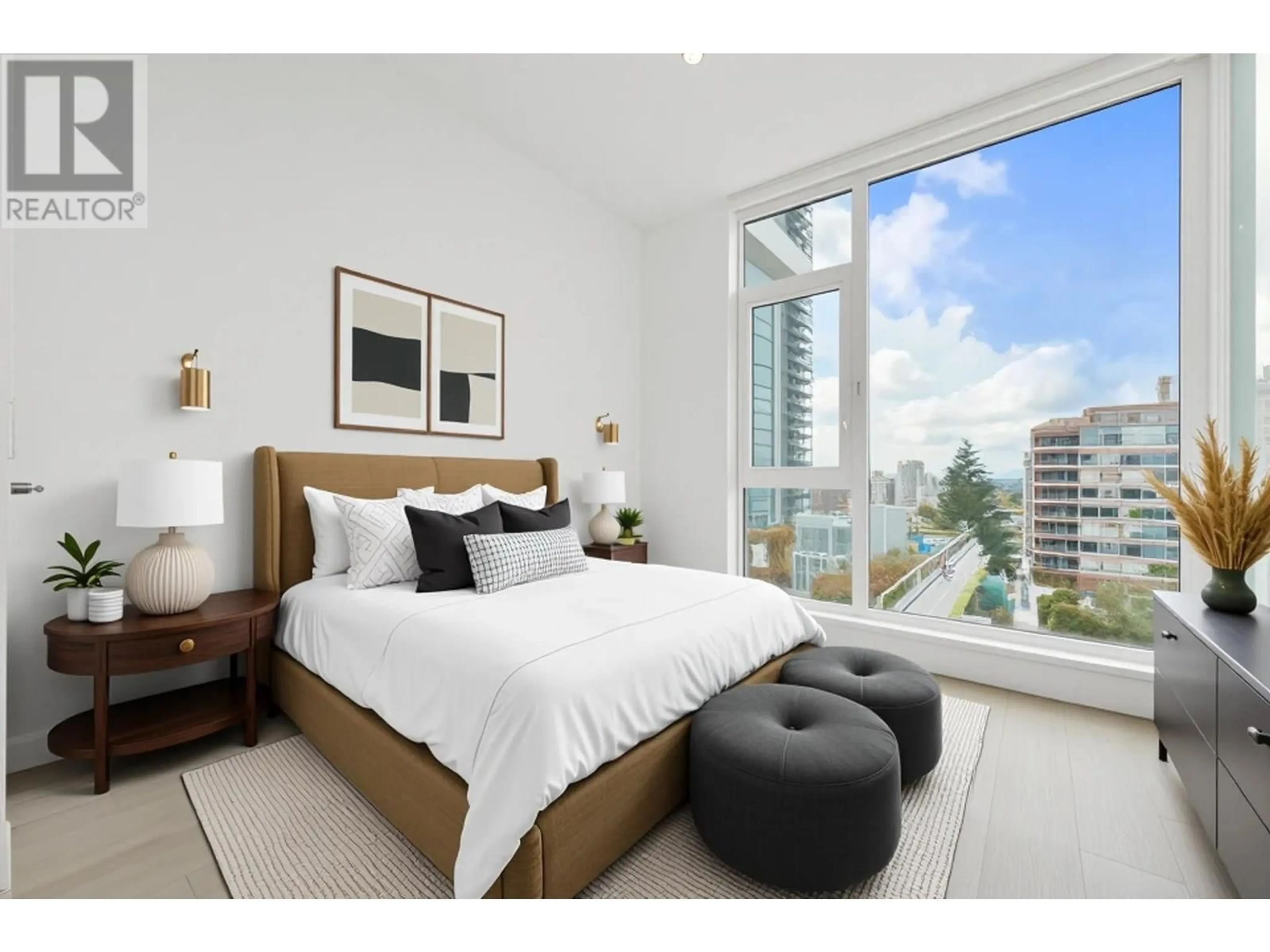 Bedroom with bed, unknown for 608 - 555 SYDNEY AVENUE, Coquitlam British Columbia V3K0G5