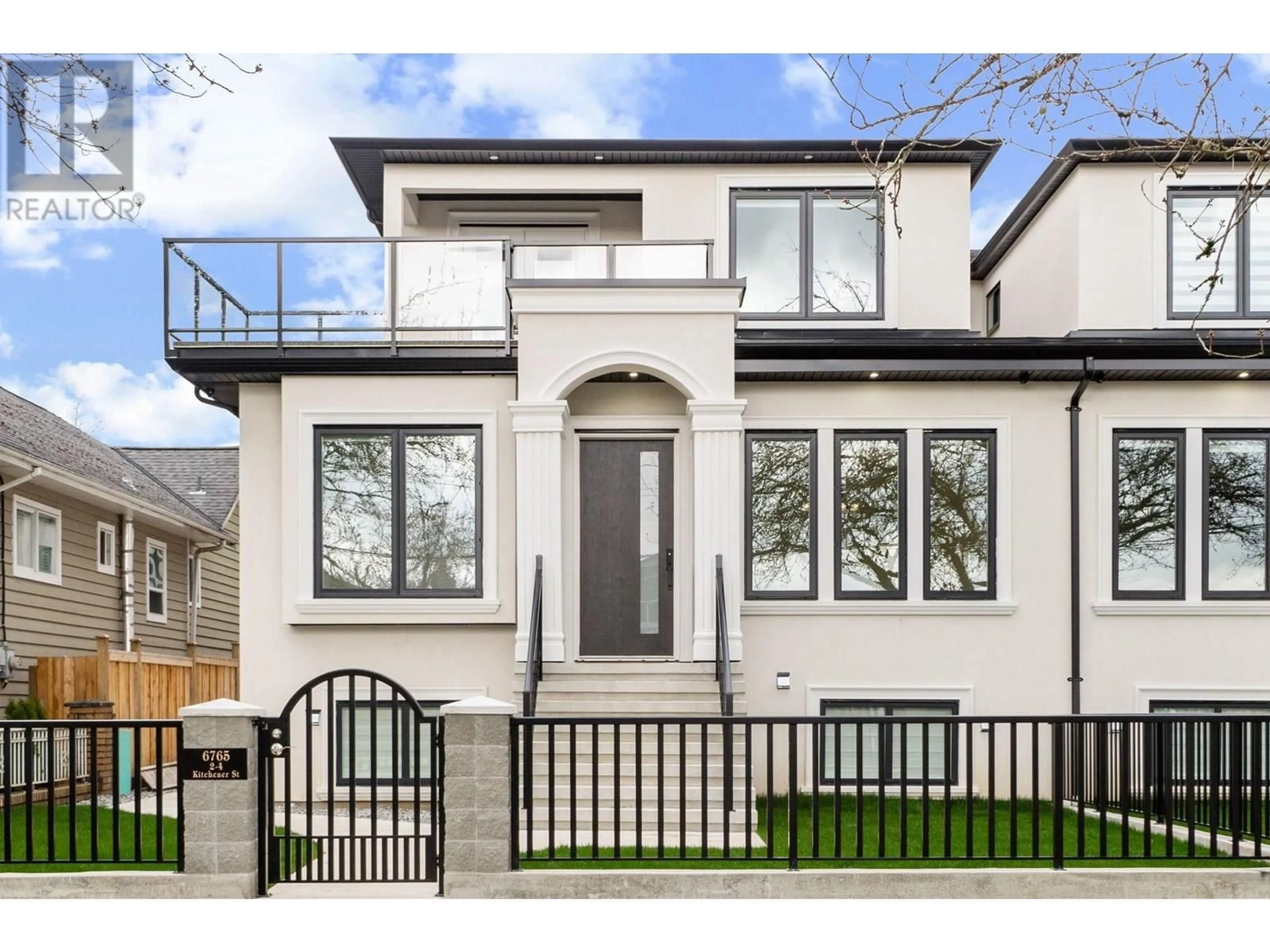Home with brick exterior material, street for 2 - 6765 KITCHENER STREET, Burnaby British Columbia V5B2J8