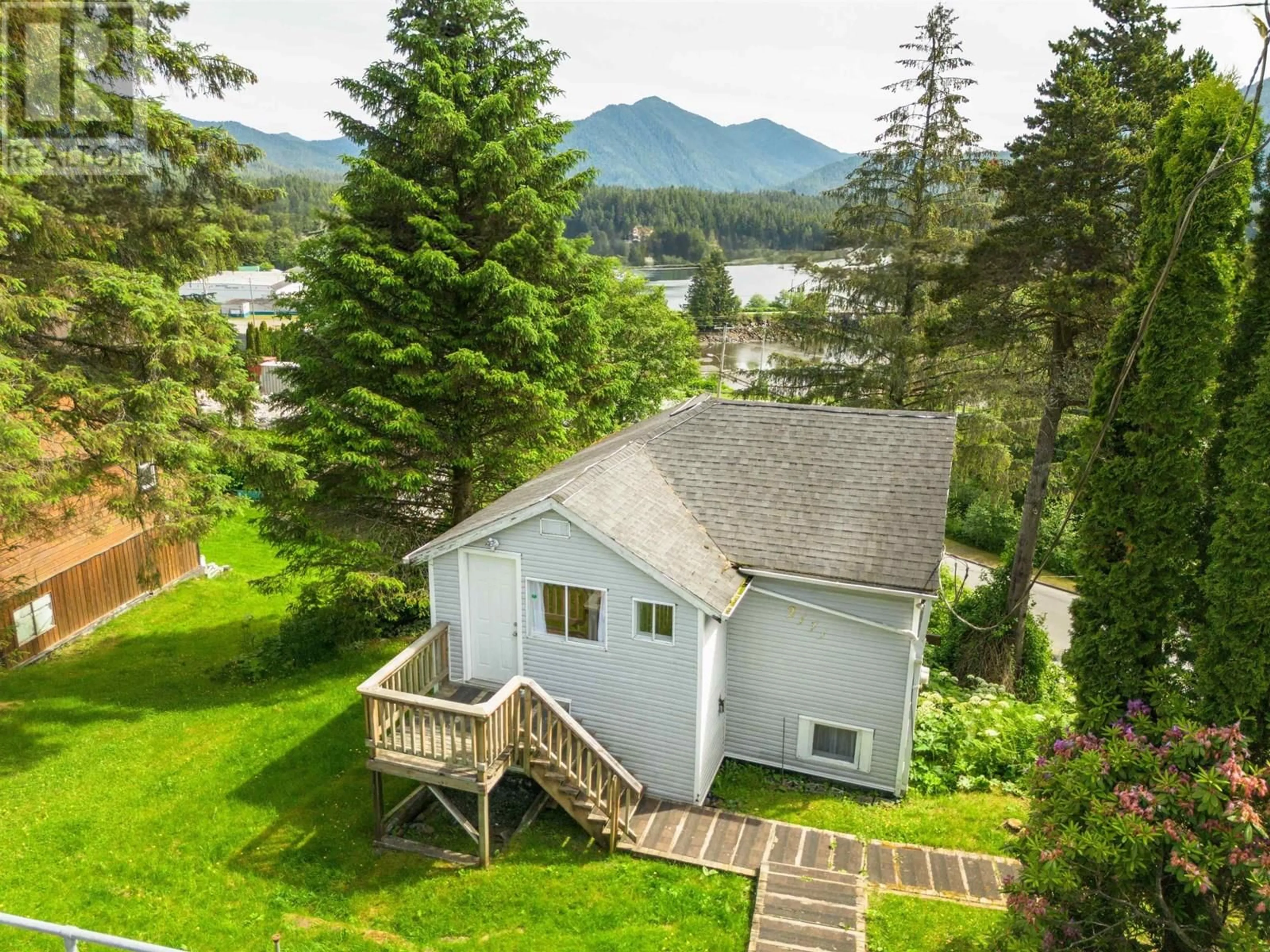 A pic from outside/outdoor area/front of a property/back of a property/a pic from drone, water/lake/river/ocean view for 2171 SEAL COVE CIRCLE, Prince Rupert British Columbia V8J2G4