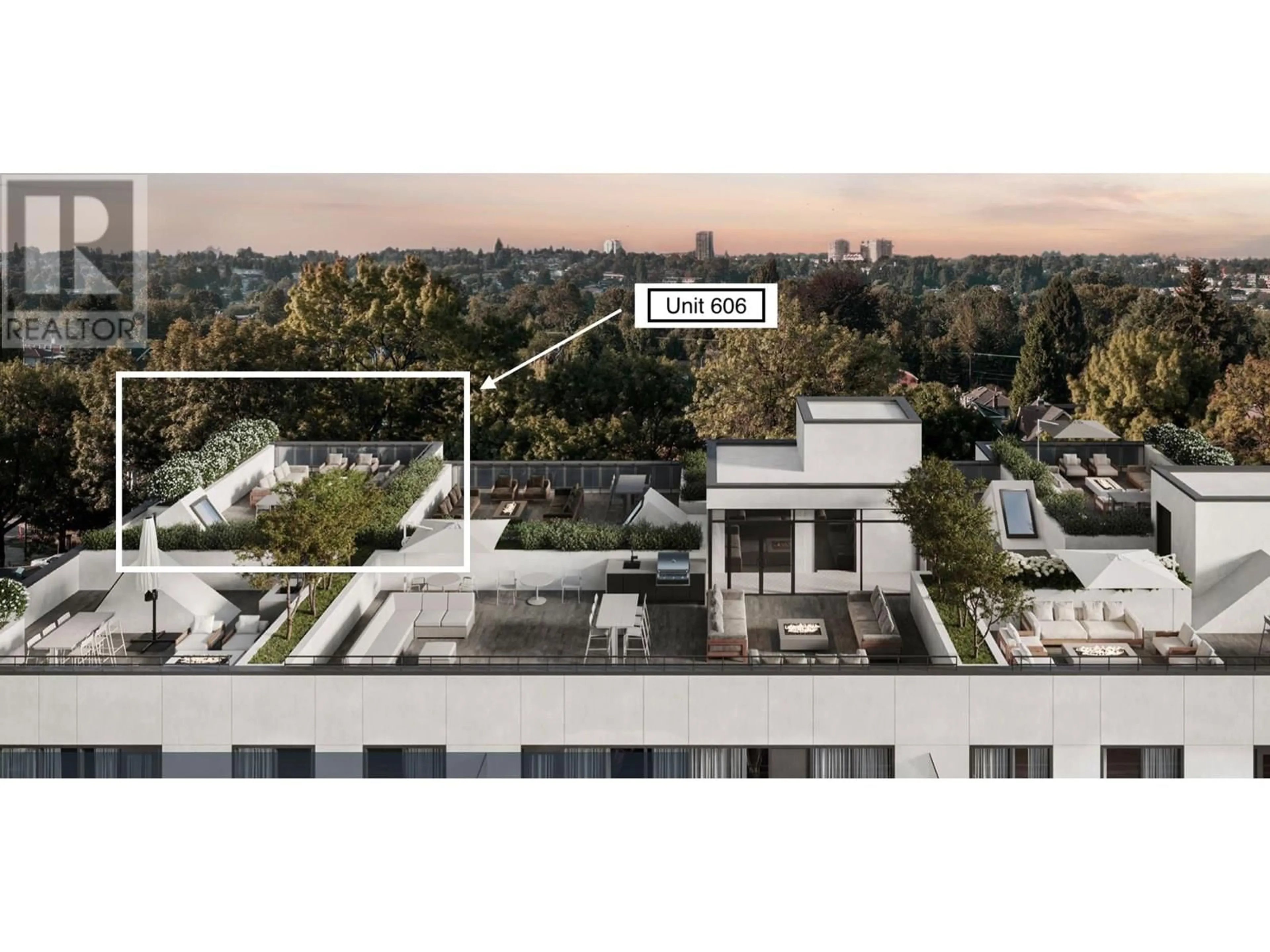 A pic from outside/outdoor area/front of a property/back of a property/a pic from drone, city buildings view from balcony for 606 - 2268 BROADWAY, Vancouver British Columbia V5N1W9