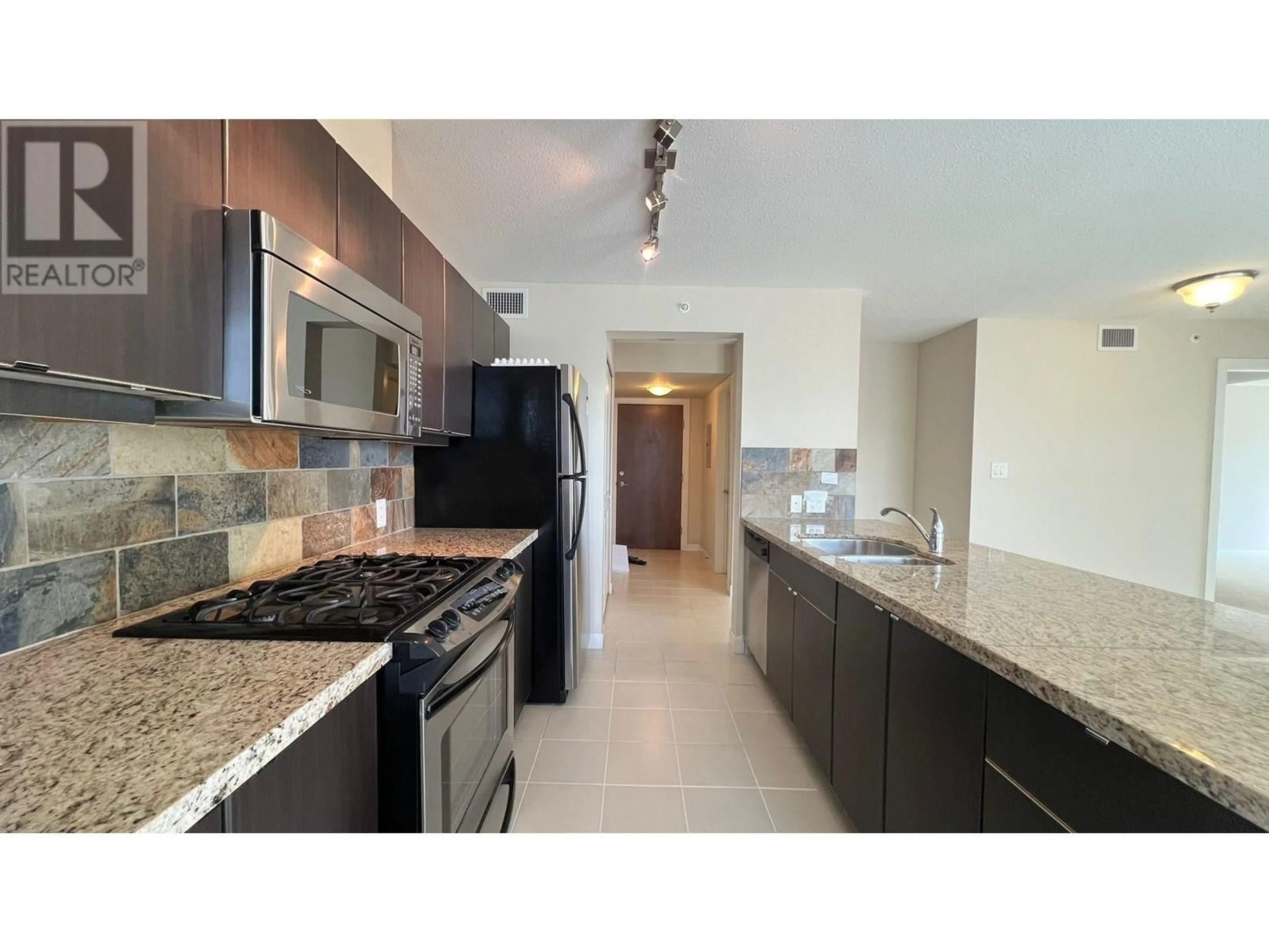 Open concept kitchen, ceramic/tile floor for 807 - 6068 NO. 3 ROAD, Richmond British Columbia V6Y4M7