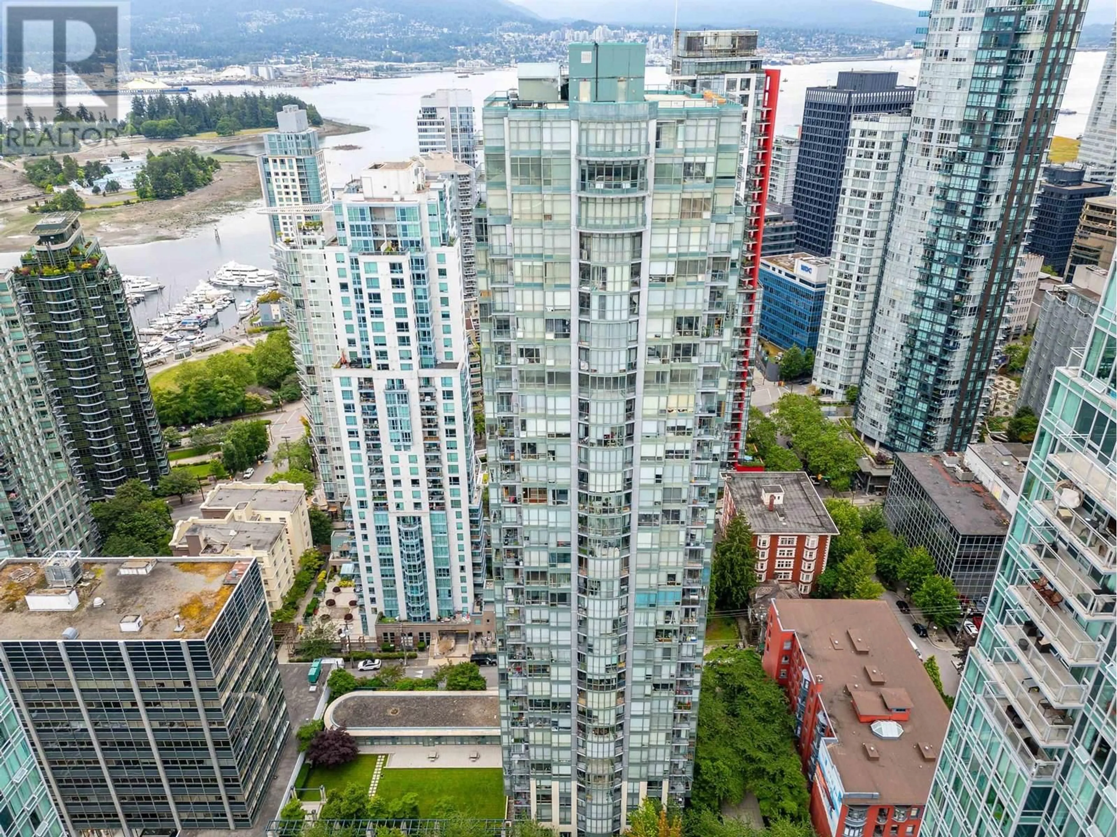 A pic from outside/outdoor area/front of a property/back of a property/a pic from drone, city buildings view from balcony for 2304 - 1239 GEORGIA STREET, Vancouver British Columbia V6E4R8