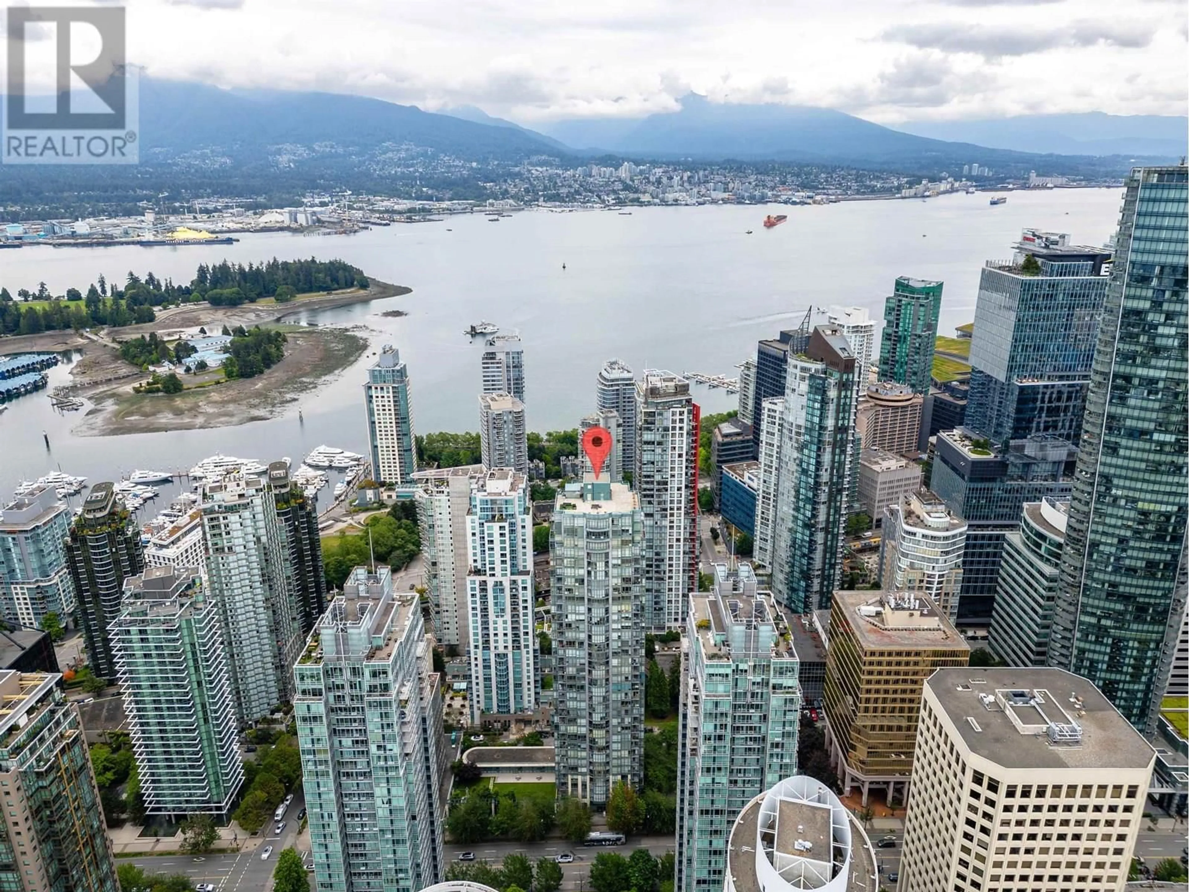 A pic from outside/outdoor area/front of a property/back of a property/a pic from drone, city buildings view from balcony for 2304 - 1239 GEORGIA STREET, Vancouver British Columbia V6E4R8