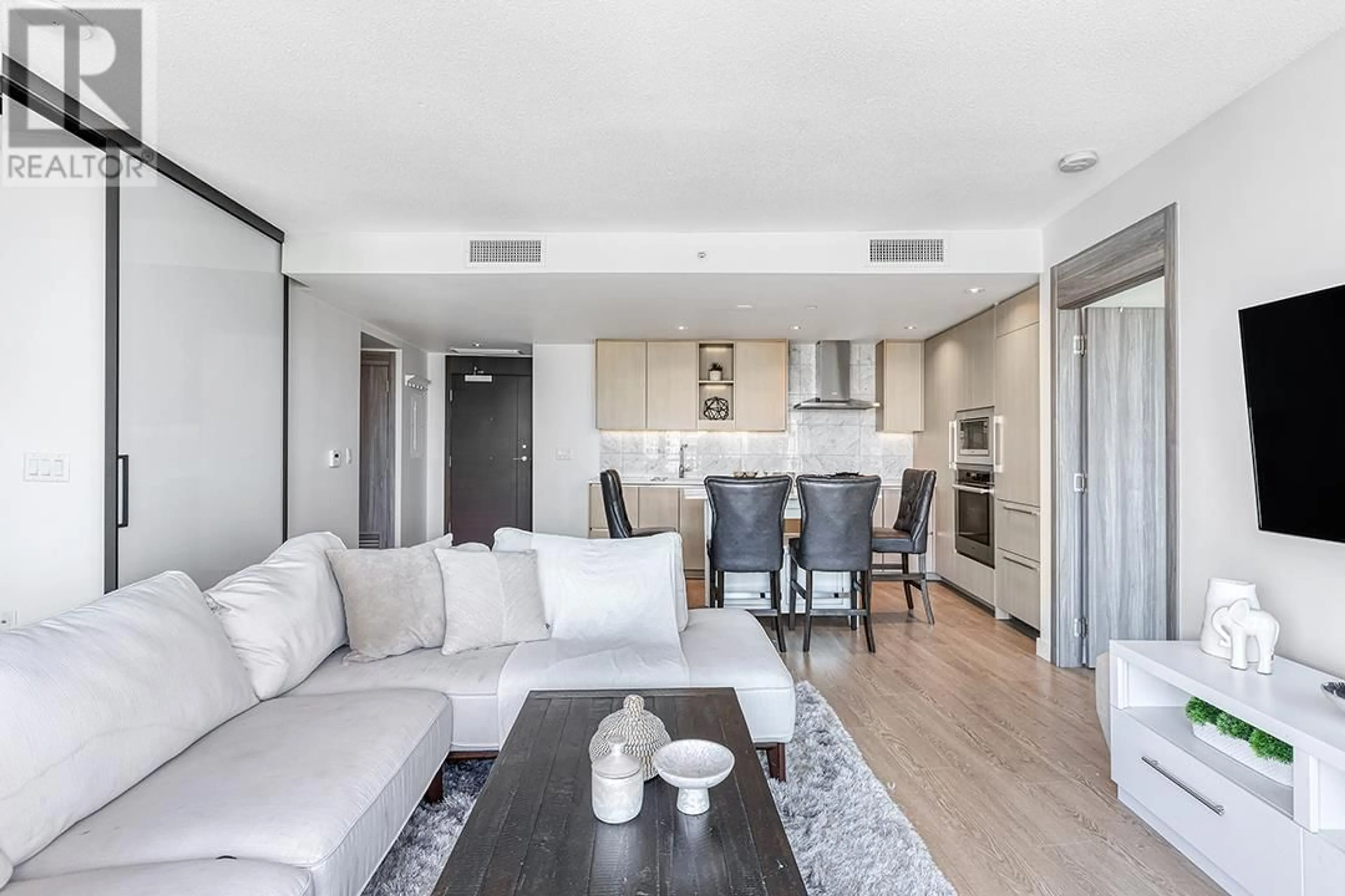 Living room with furniture, unknown for 2301 - 89 NELSON STREET, Vancouver British Columbia V6Z0E7