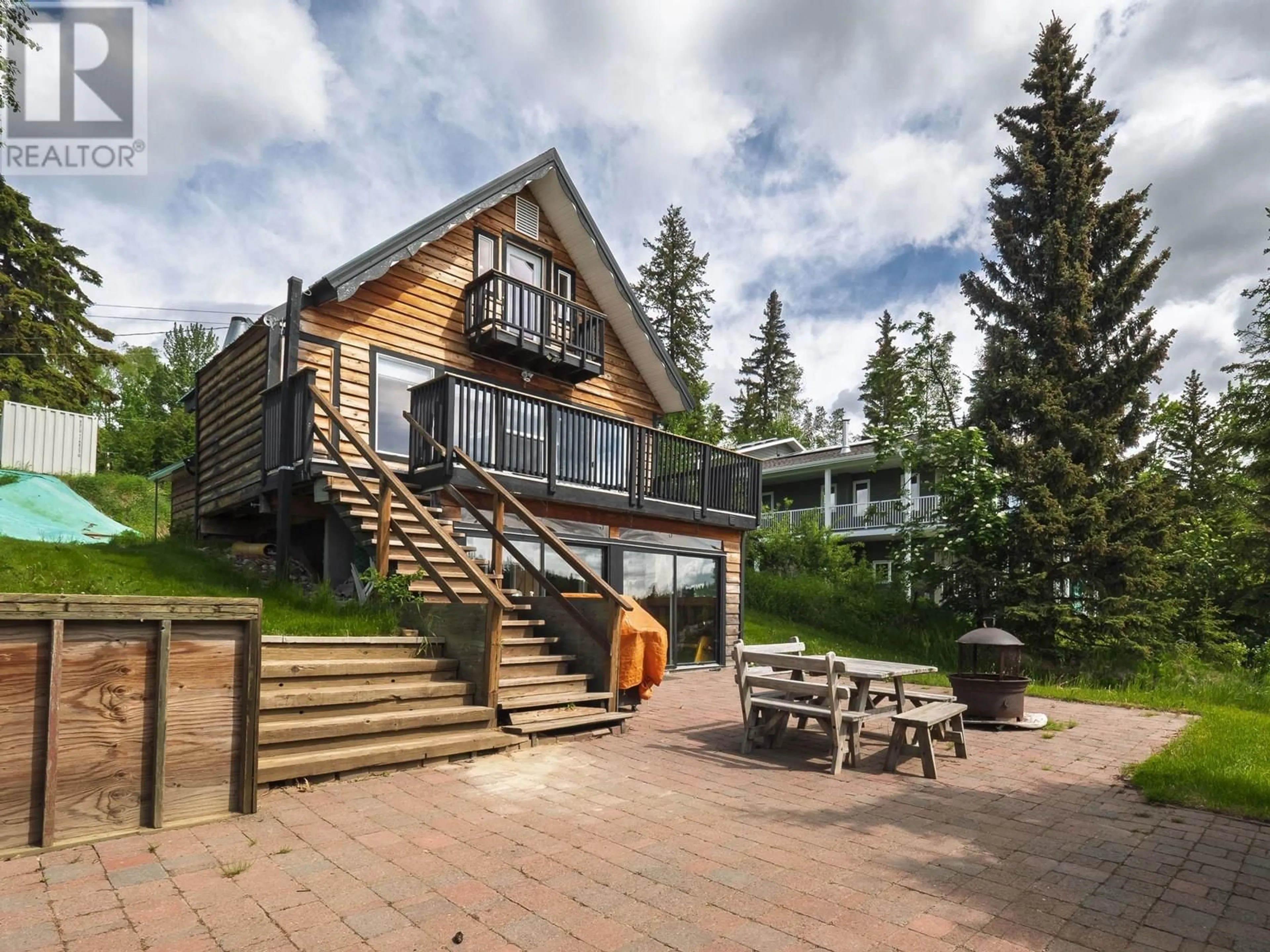 A pic from outside/outdoor area/front of a property/back of a property/a pic from drone, mountain view for 25755 NESS LAKE ROAD, Prince George British Columbia V2K5N3