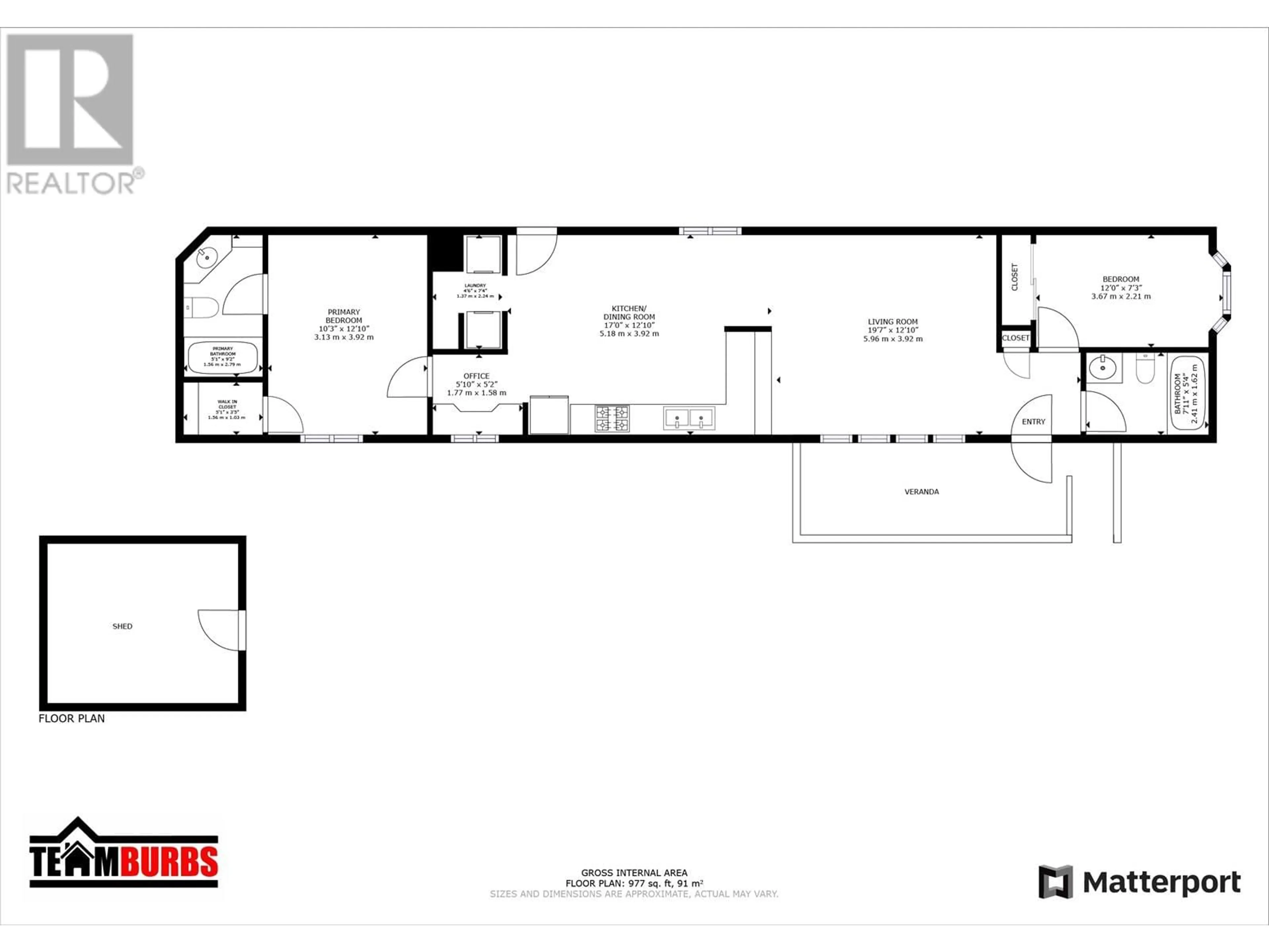 Floor plan for 25 - 2401 LARCH AVENUE, Quesnel British Columbia V2J7A3