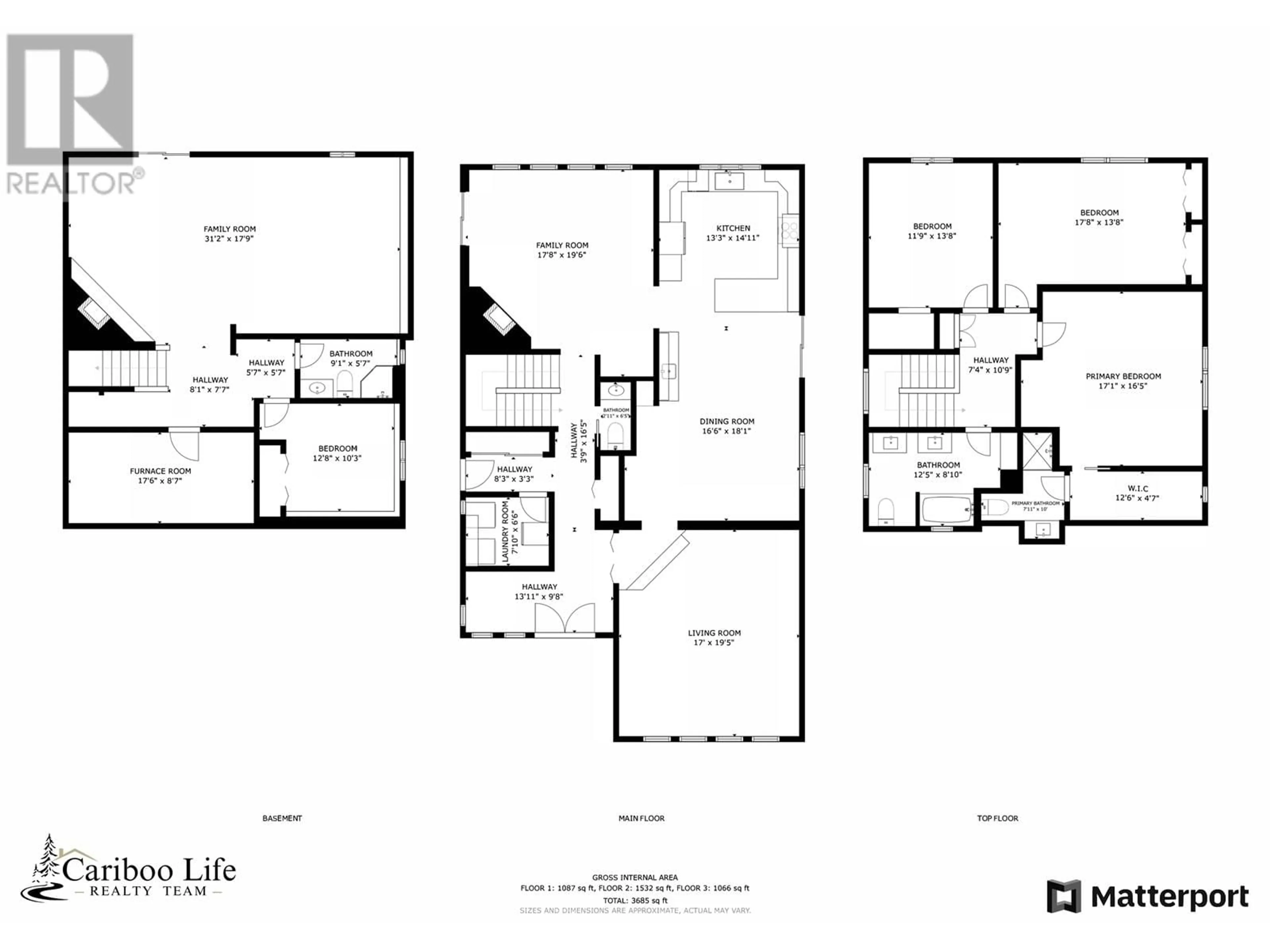 Floor plan for 3192 SPRUCE RIDGE ROAD, Quesnel British Columbia V2J4R4