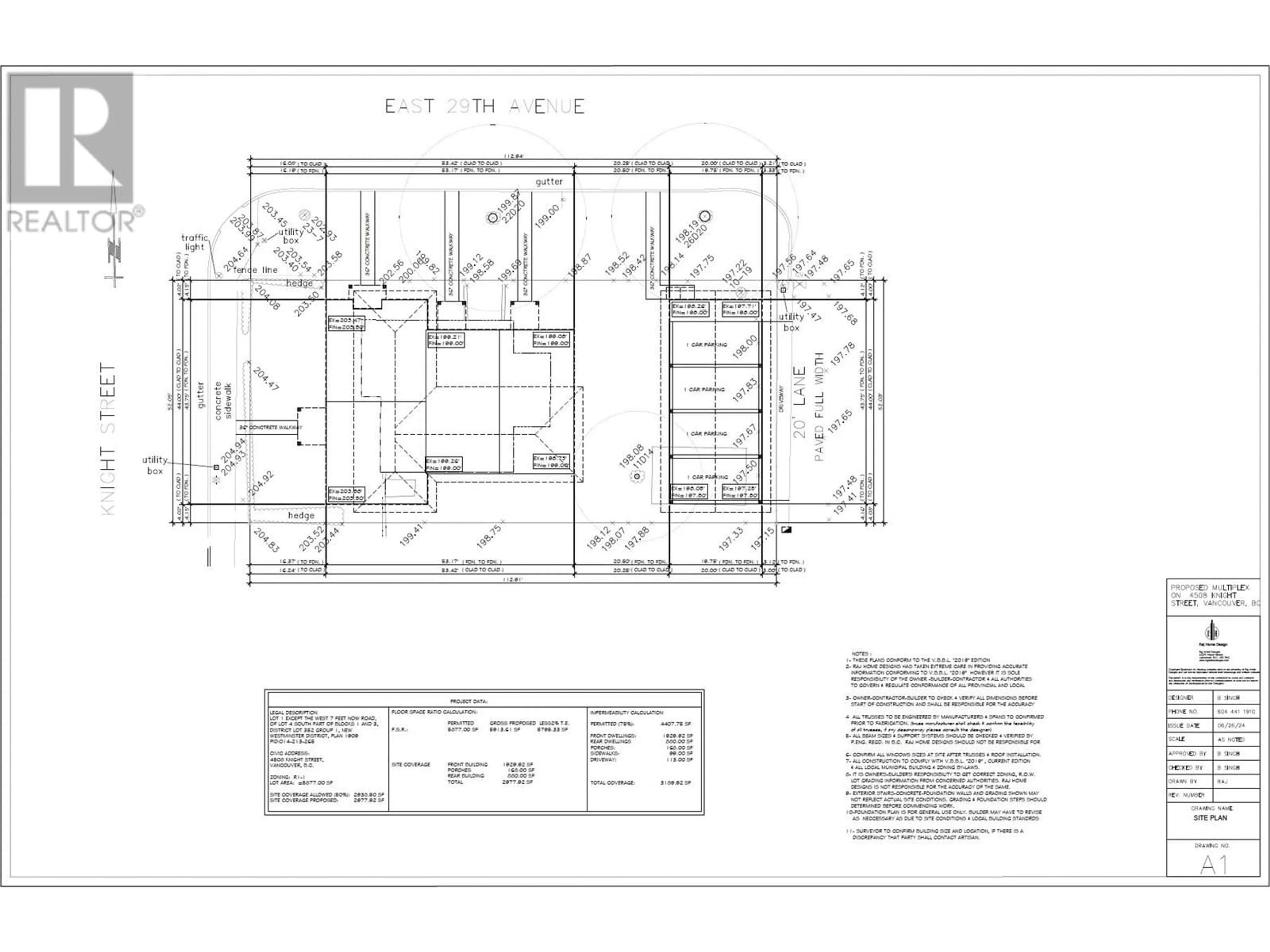 Floor plan for 4508 KNIGHT STREET, Vancouver British Columbia V5N3M9