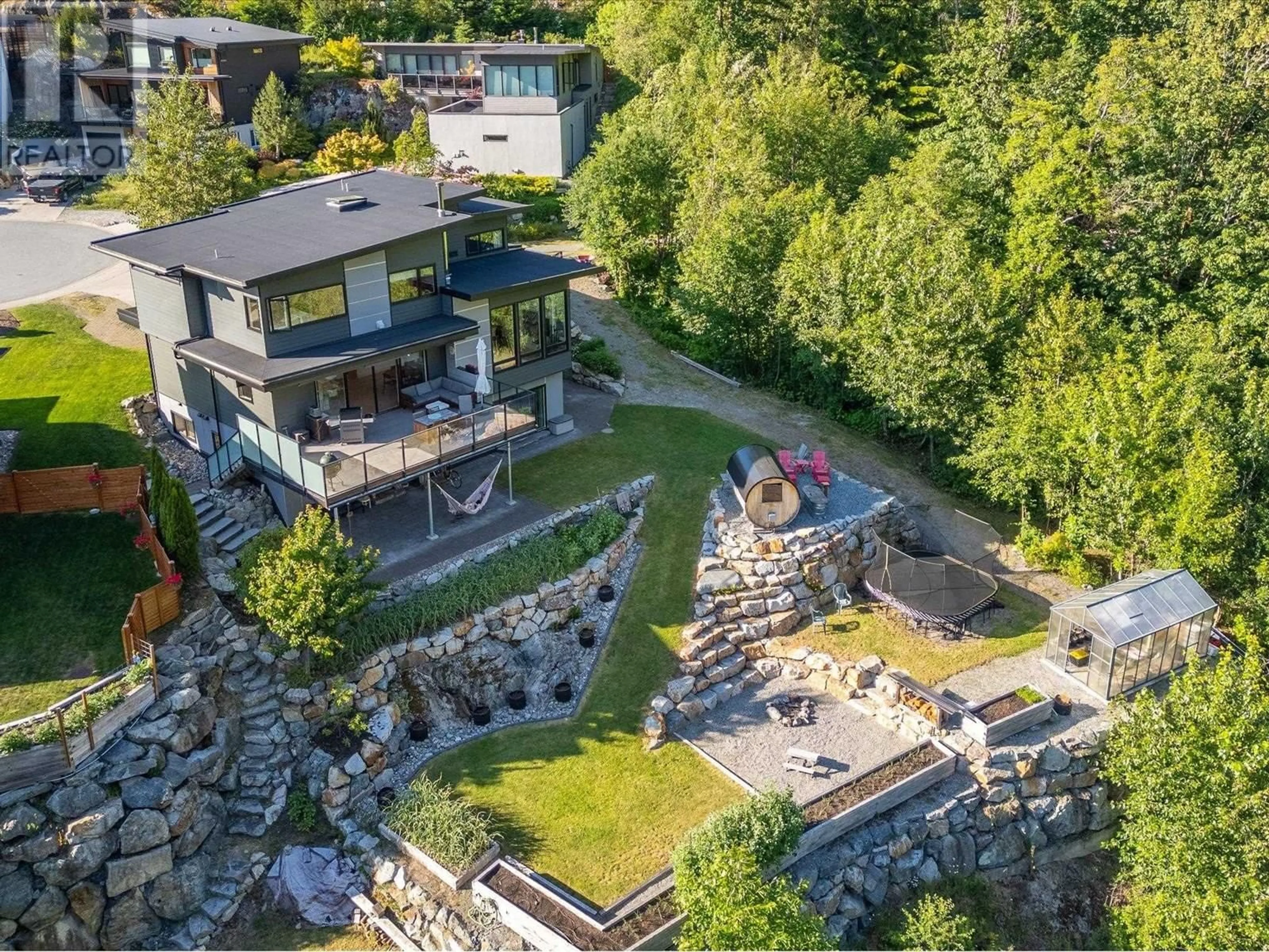 A pic from outside/outdoor area/front of a property/back of a property/a pic from drone, mountain view for 2258 WINDSAIL PLACE, Squamish British Columbia V8B0T6