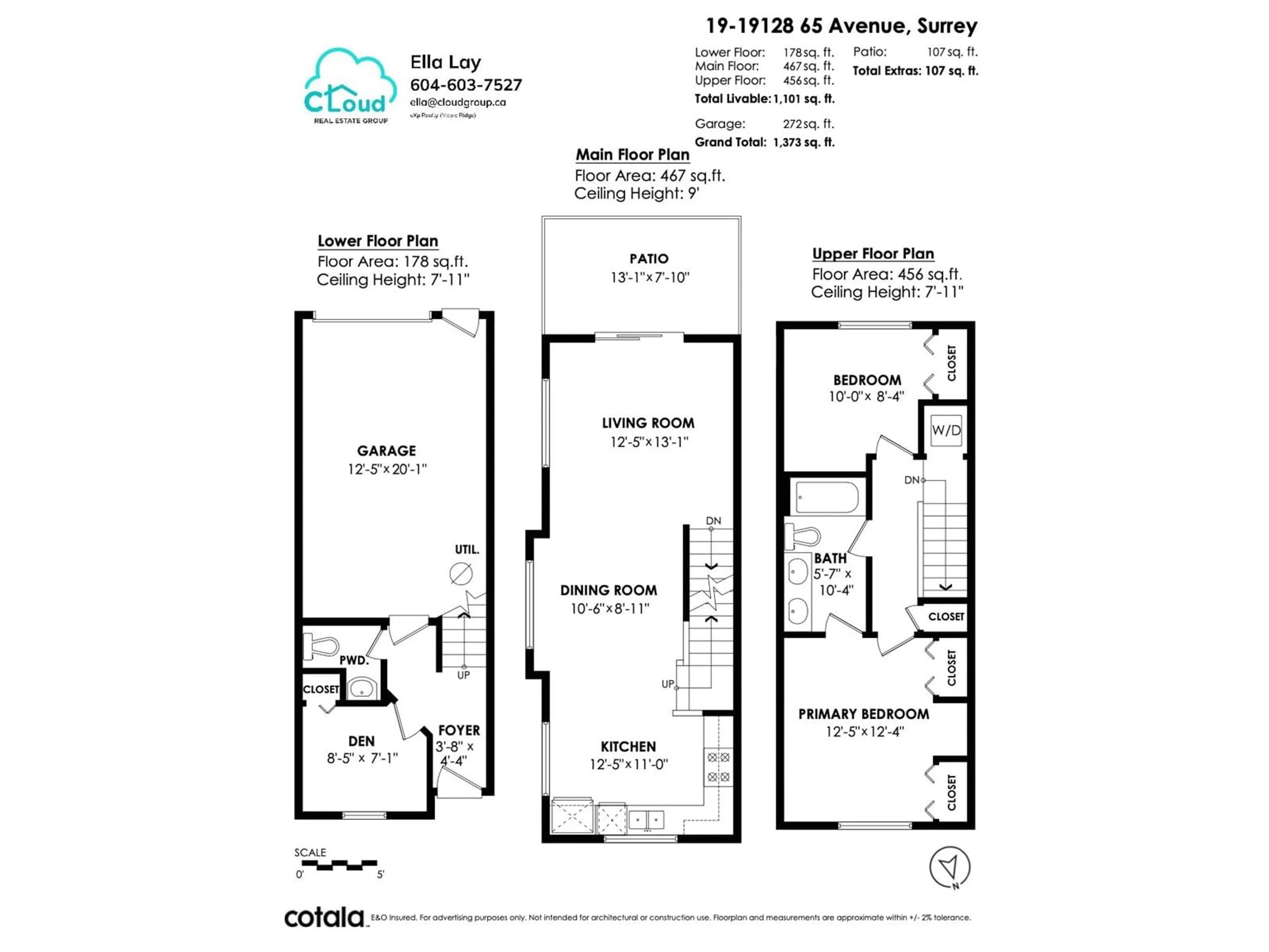 Floor plan for 19 - 19128 65, Surrey British Columbia V4N6P2