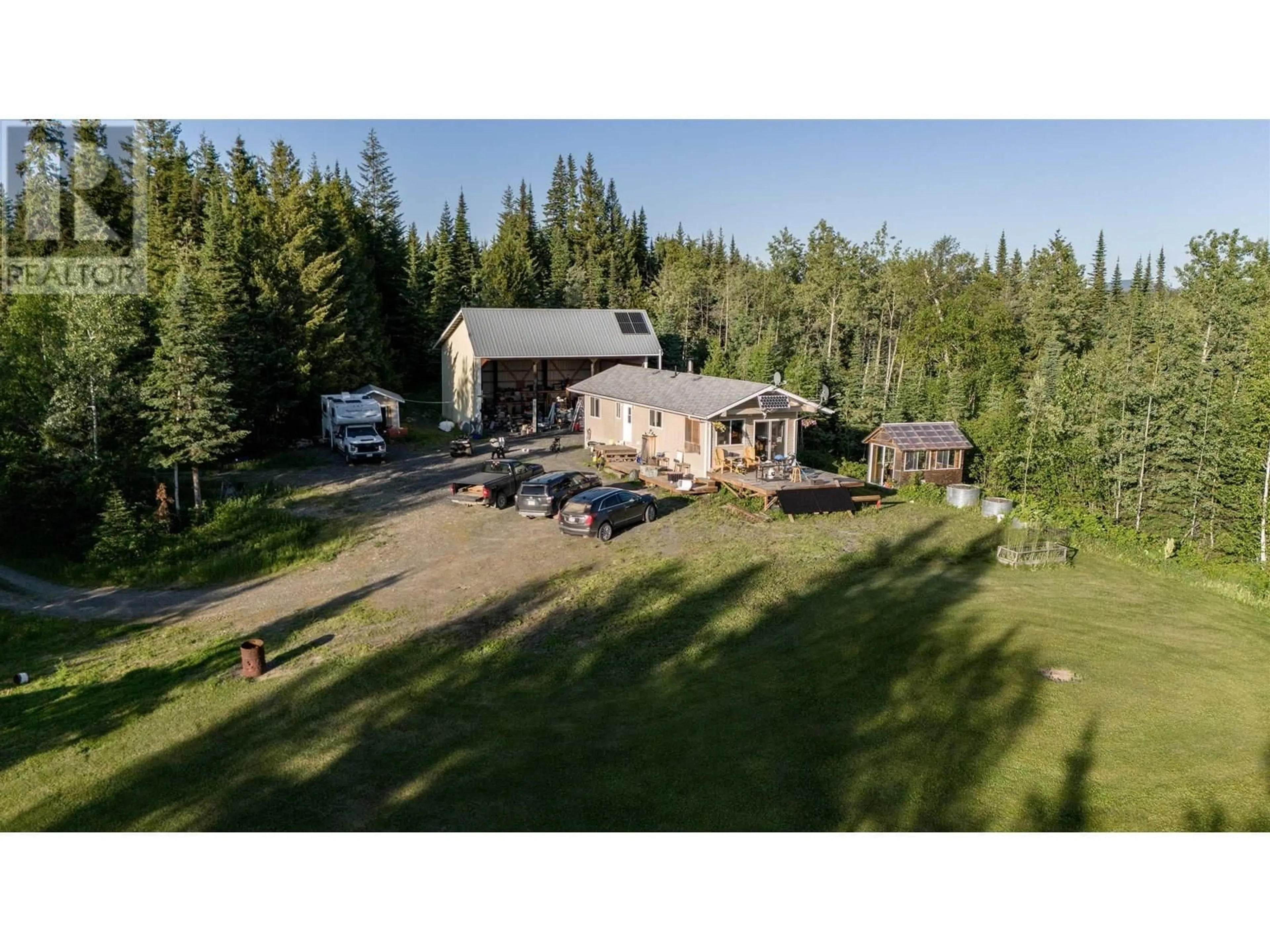 A pic from outside/outdoor area/front of a property/back of a property/a pic from drone, unknown for 24905 BEAVER FOREST ROAD, Shelley British Columbia V0J3L0