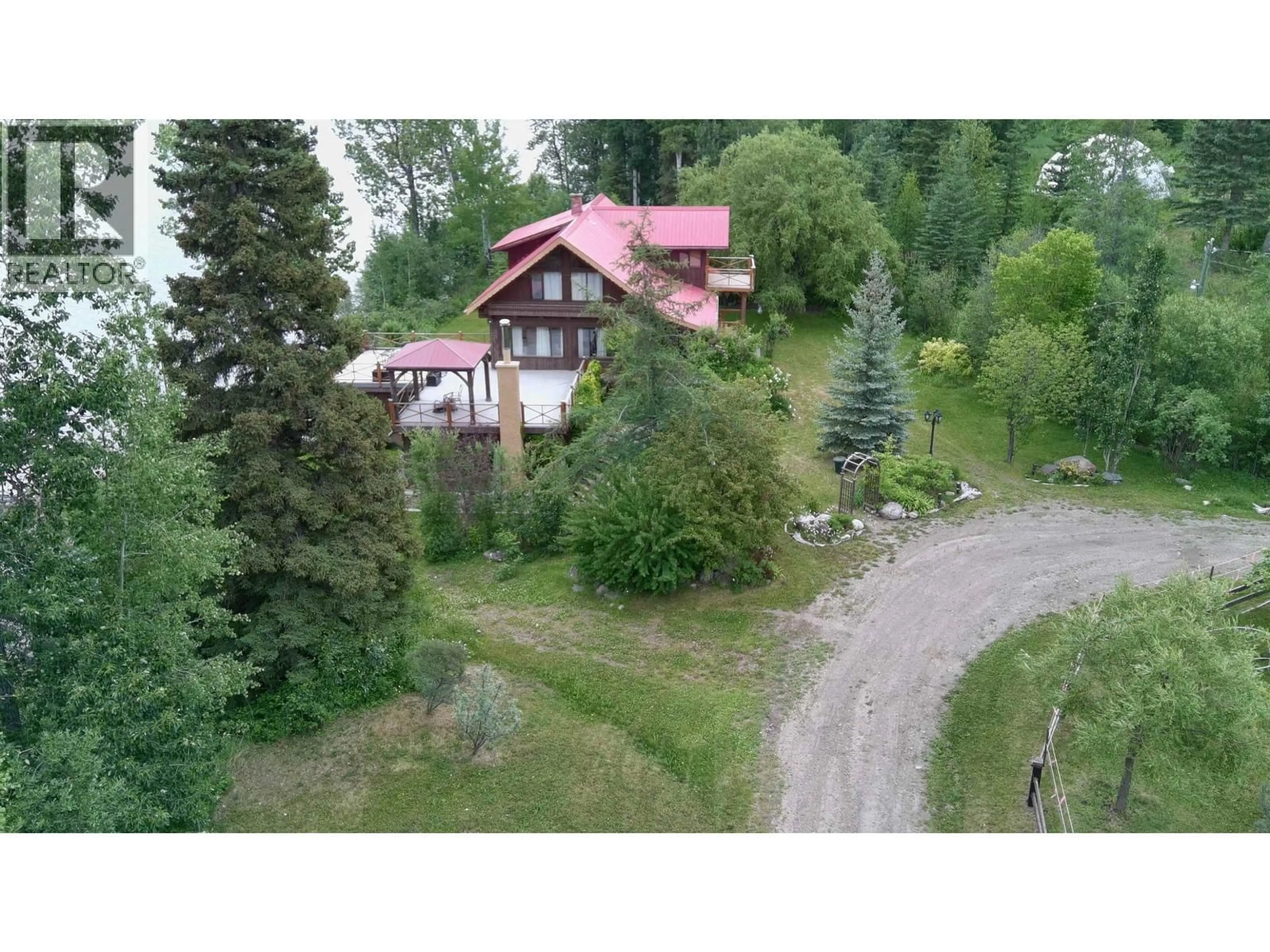 A pic from outside/outdoor area/front of a property/back of a property/a pic from drone, mountain view for 23854 MUND ROAD, Burns Lake British Columbia V0J1E4