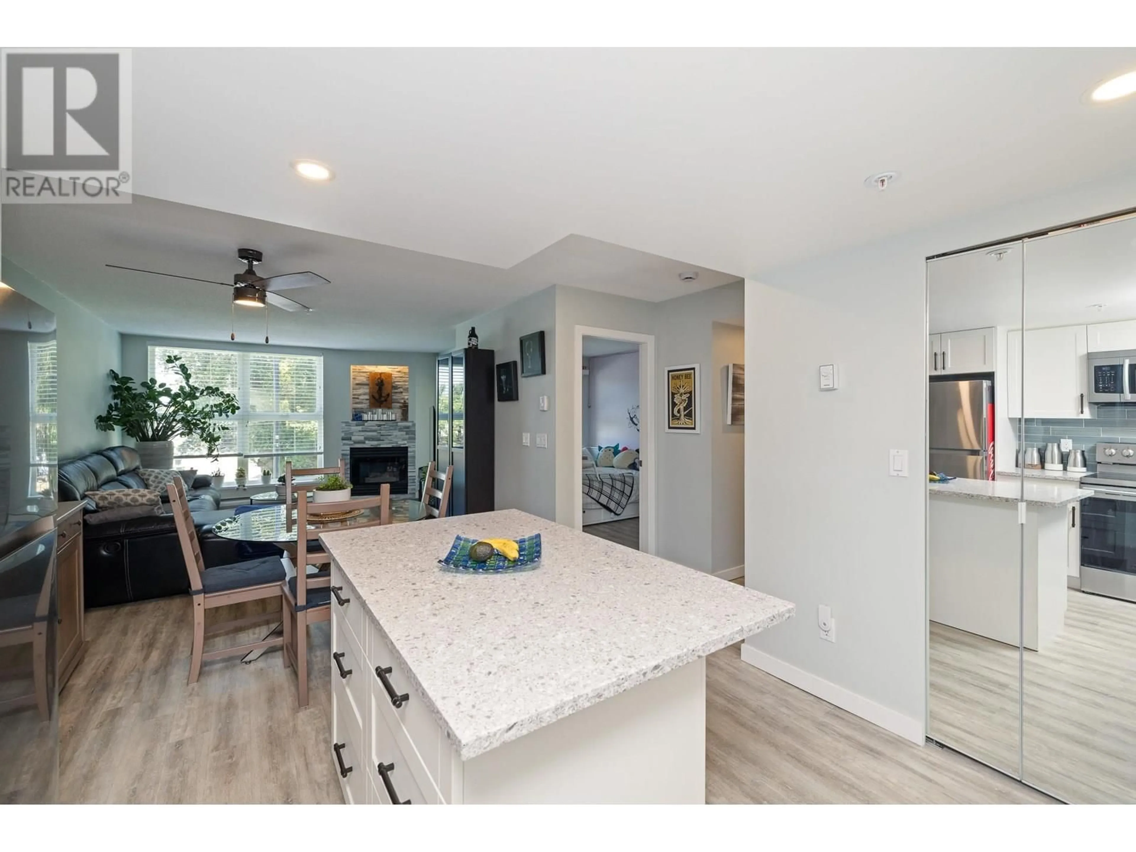 Open concept kitchen, ceramic/tile floor for 211 - 1519 GRANT AVENUE, Port Coquitlam British Columbia V3B7S8
