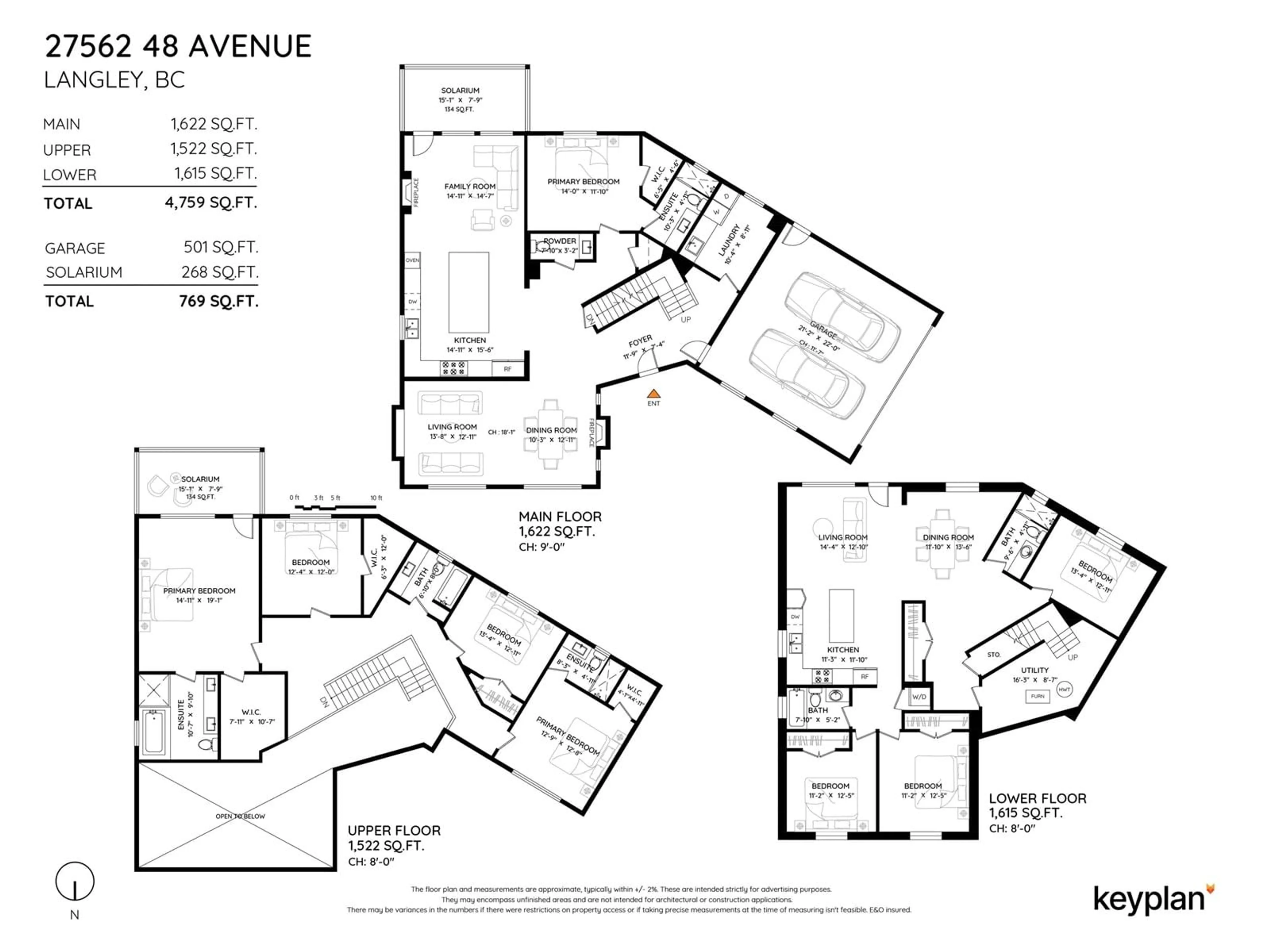 Floor plan for 27562 48, Langley British Columbia V4W0A3