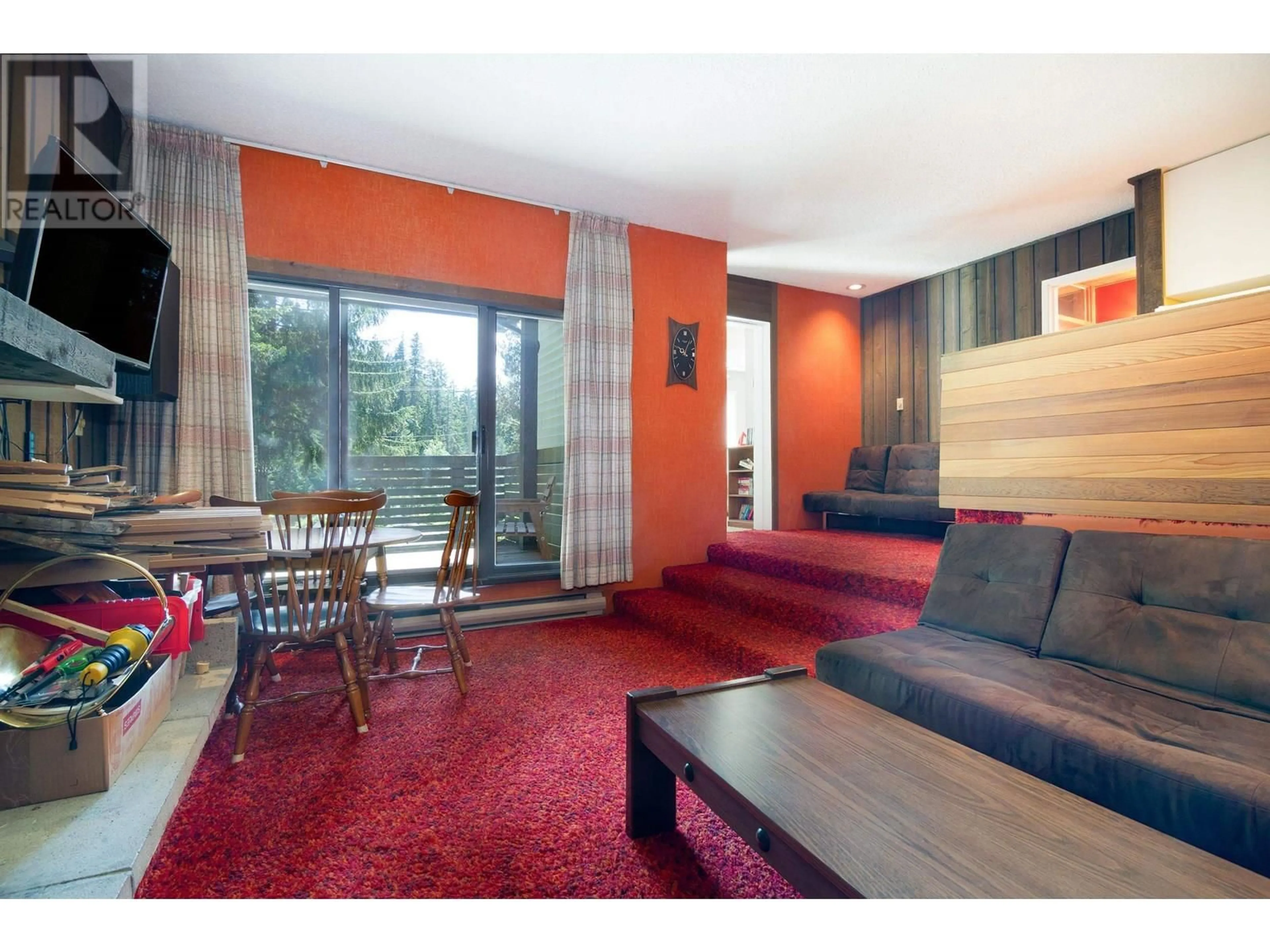Living room with furniture, wood/laminate floor for B102 - 1400 ALTA LAKE ROAD, Whistler British Columbia V8E0G9