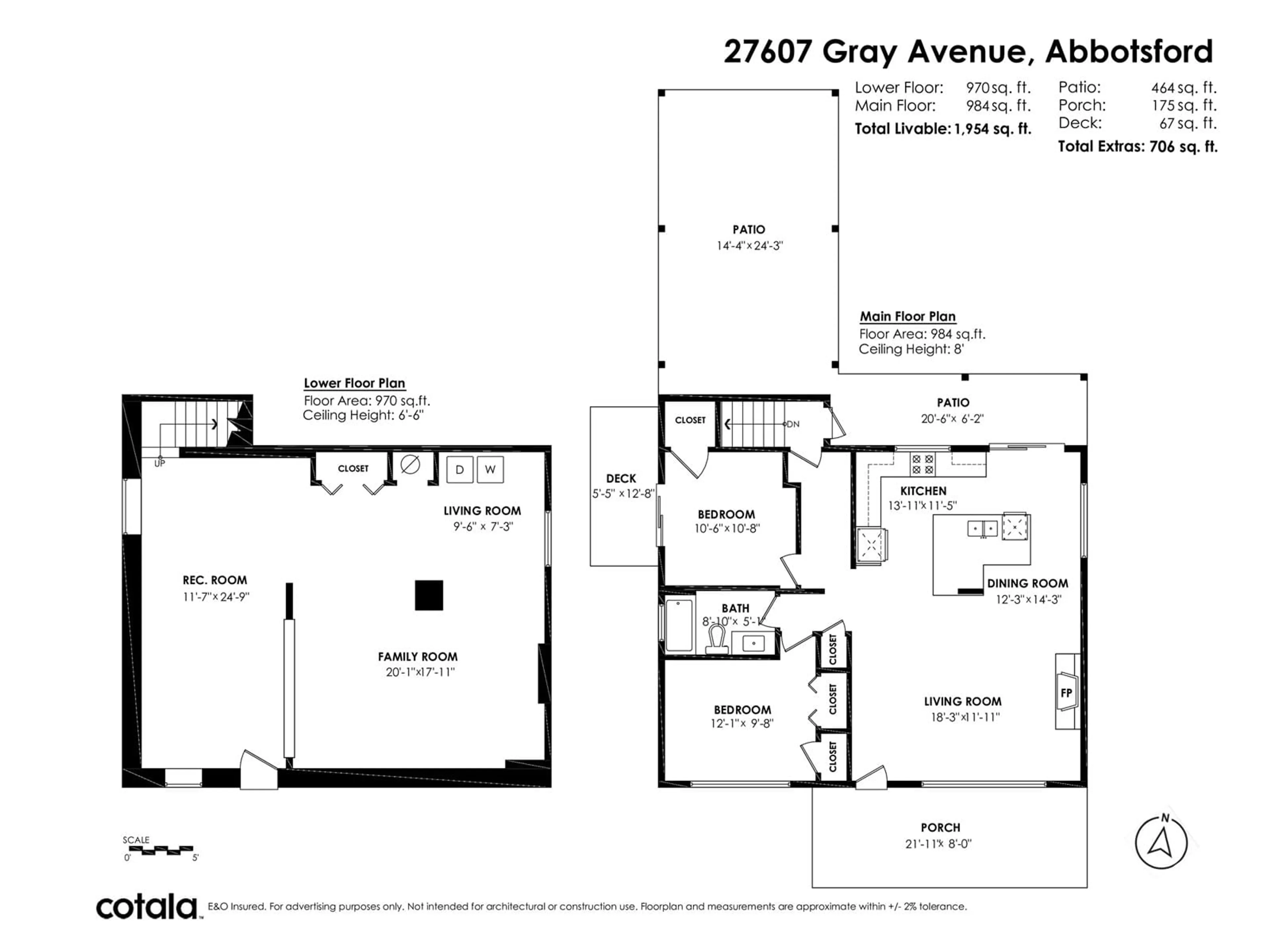 Floor plan for 27607 GRAY, Abbotsford British Columbia V4X2G8