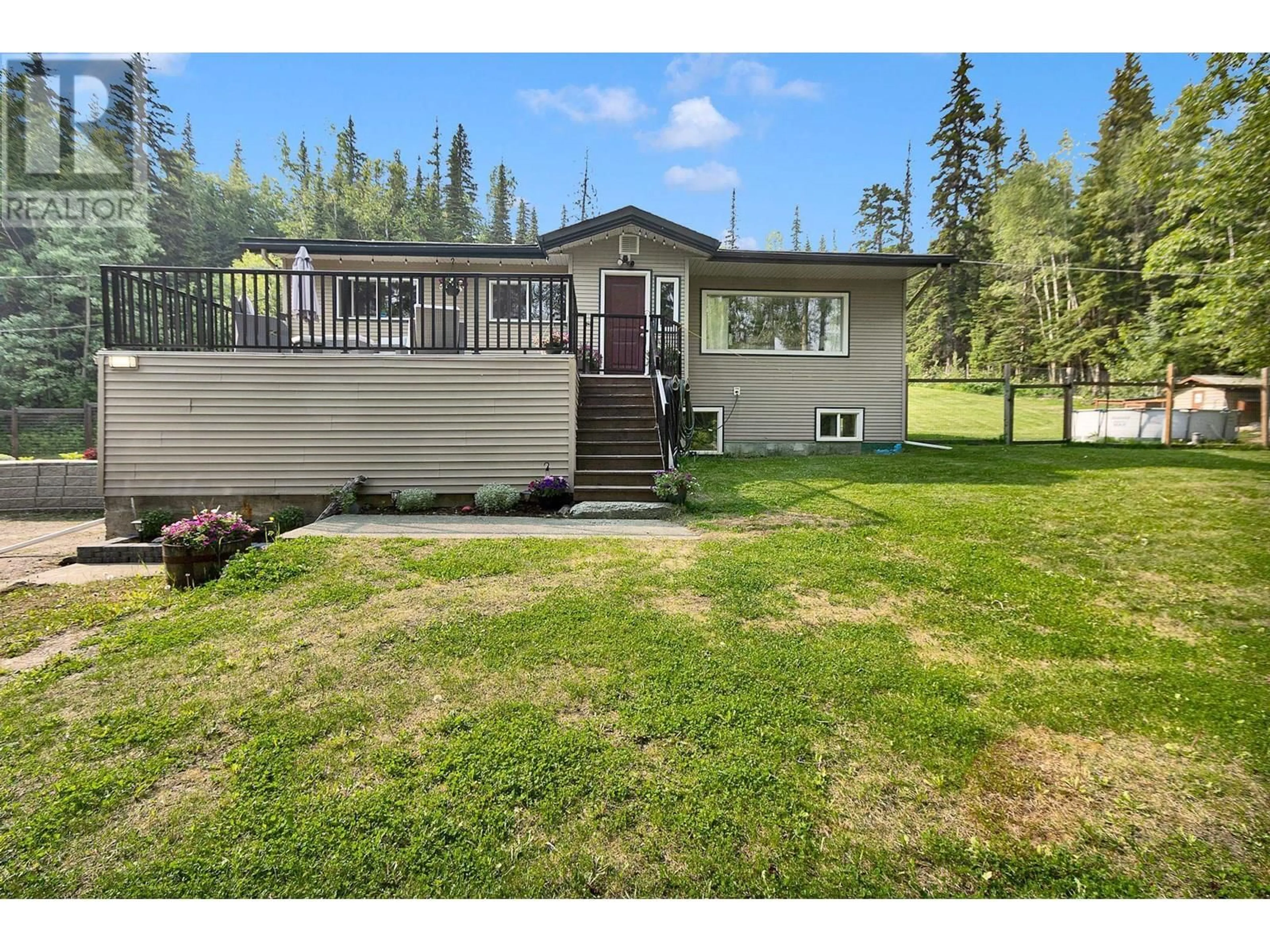 A pic from outside/outdoor area/front of a property/back of a property/a pic from drone, mountain view for 2041 SOMMERVILLE ROAD, Prince George British Columbia V2N6T6