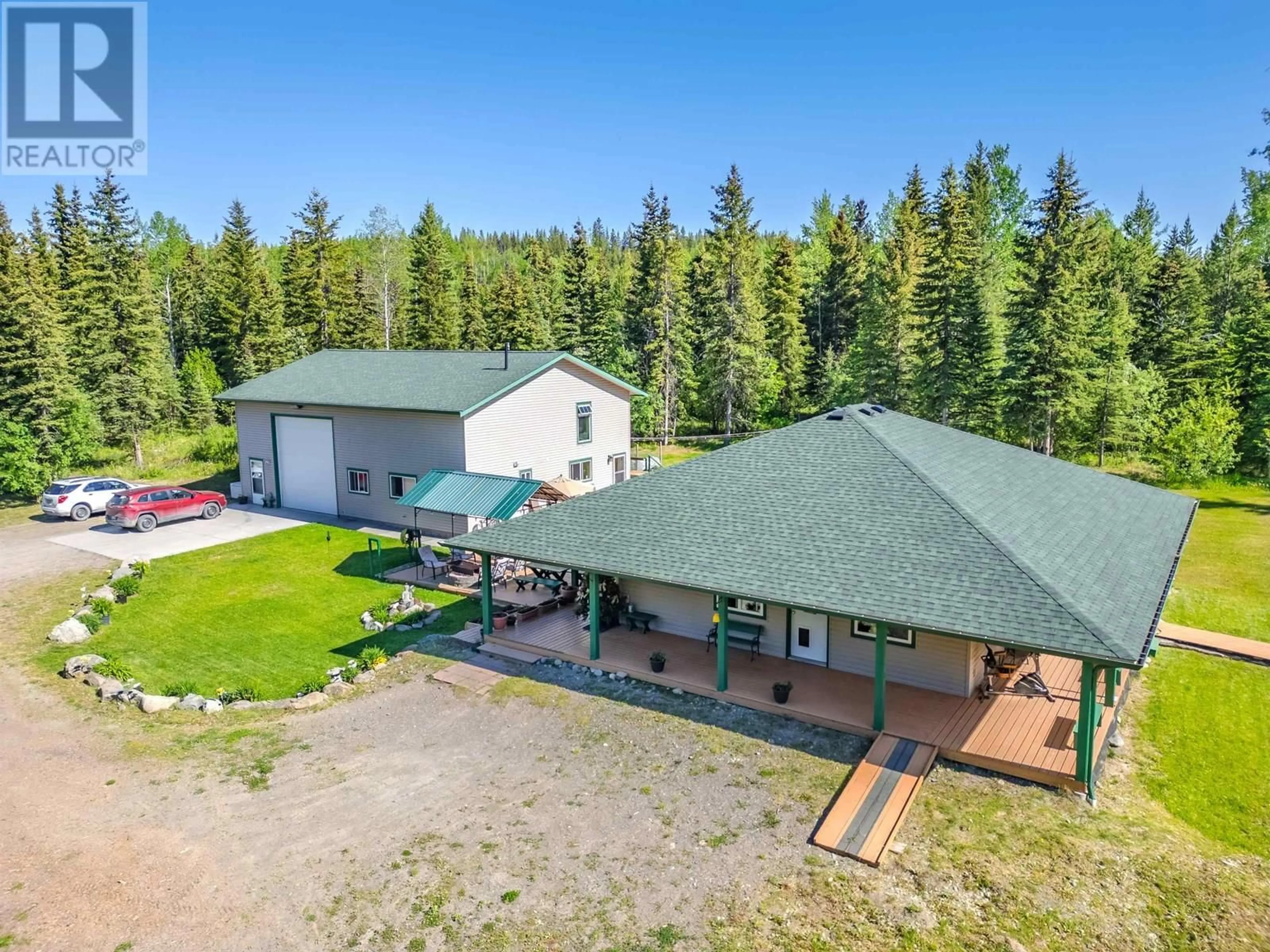 A pic from outside/outdoor area/front of a property/back of a property/a pic from drone, mountain view for 7627 FARQUHARSON ROAD, Deka Lake / Sulphurous / Hathaway Lakes British Columbia V0K1X3