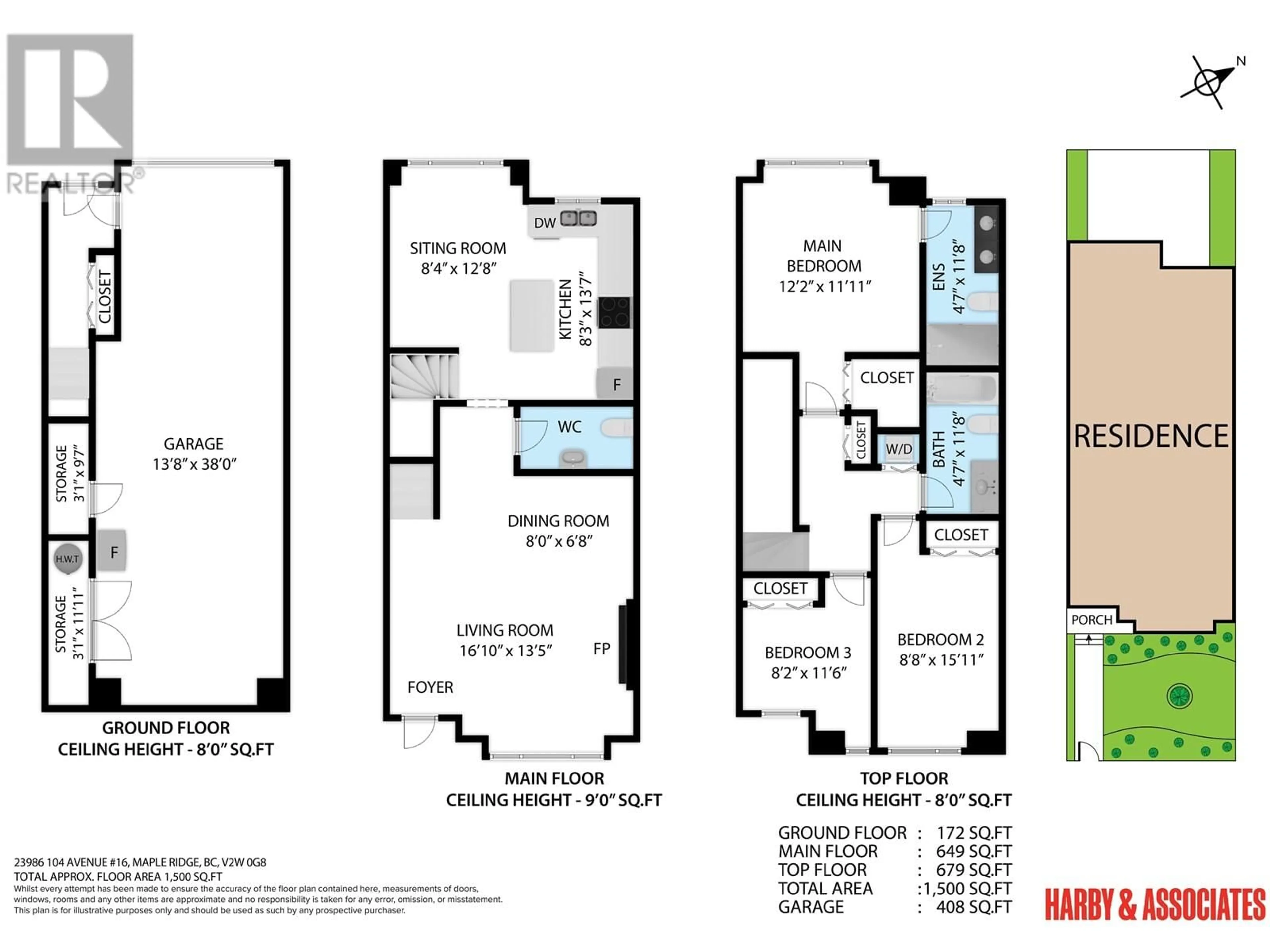Floor plan for 16 - 23986 104 AVENUE, Maple Ridge British Columbia V2W0G8
