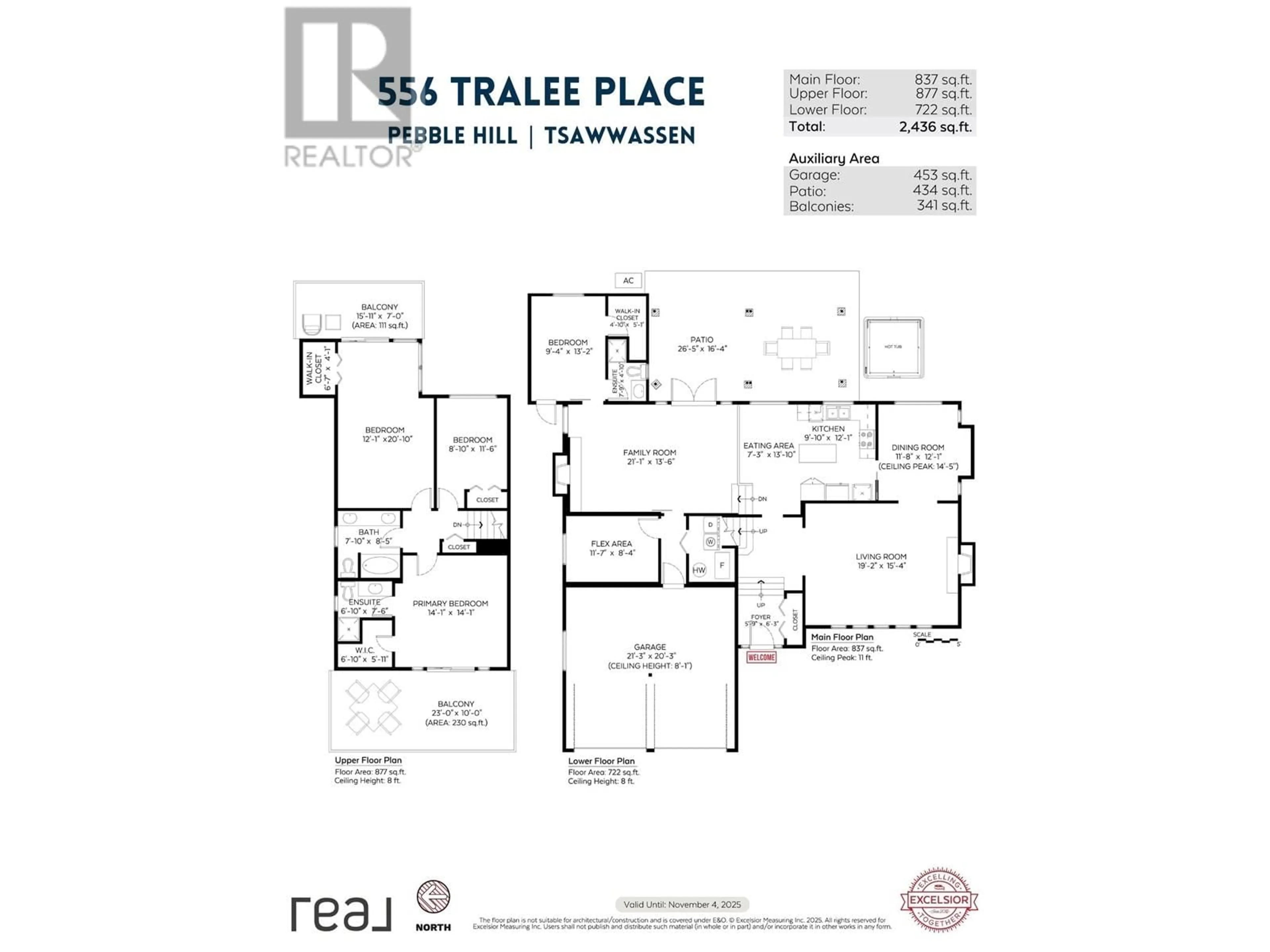 Floor plan for 556 TRALEE PLACE, Tsawwassen British Columbia V4M3V7
