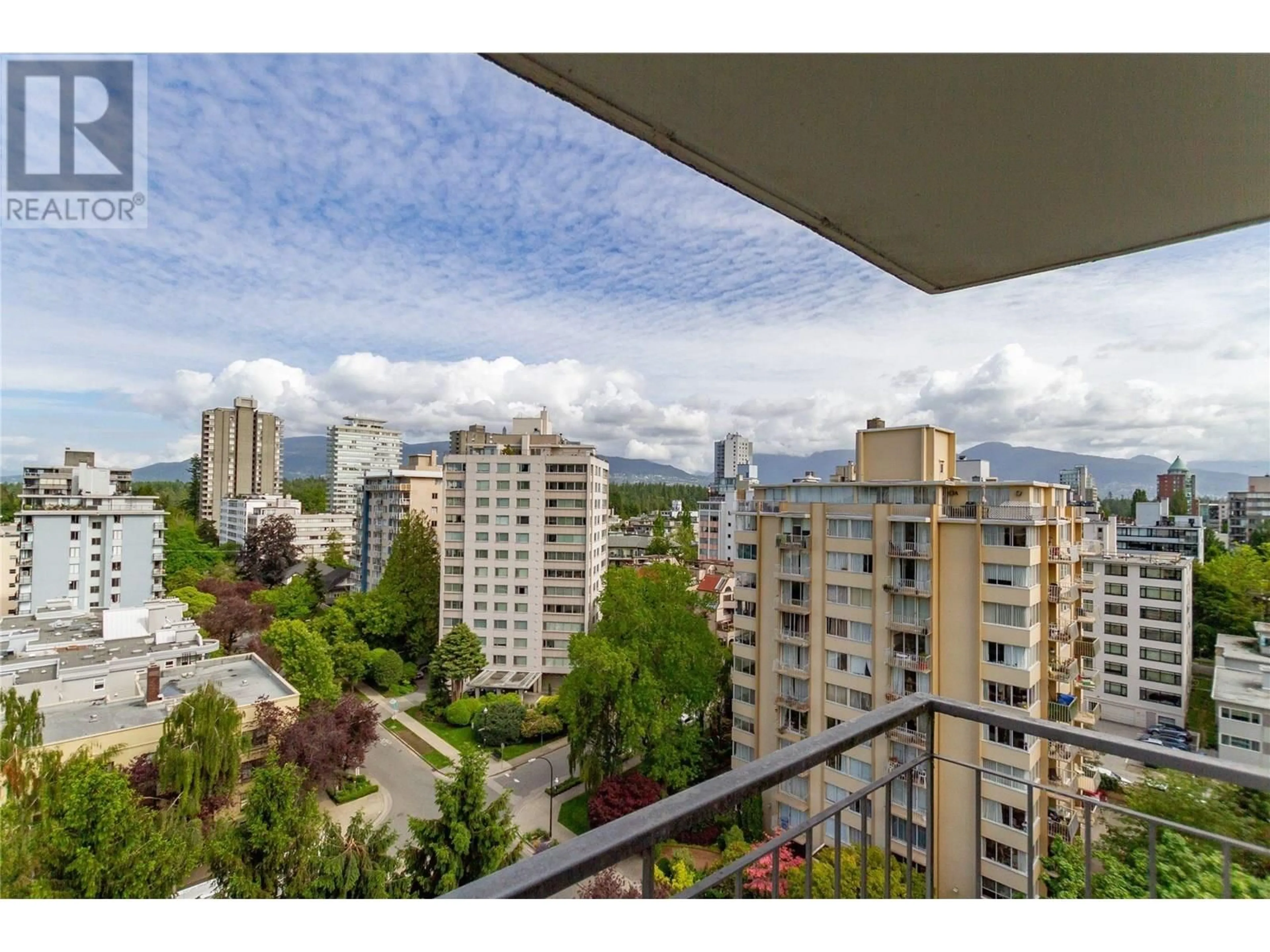 Balcony in the apartment, city buildings view from balcony for 1850 COMOX STREET, Vancouver British Columbia V6G1R3