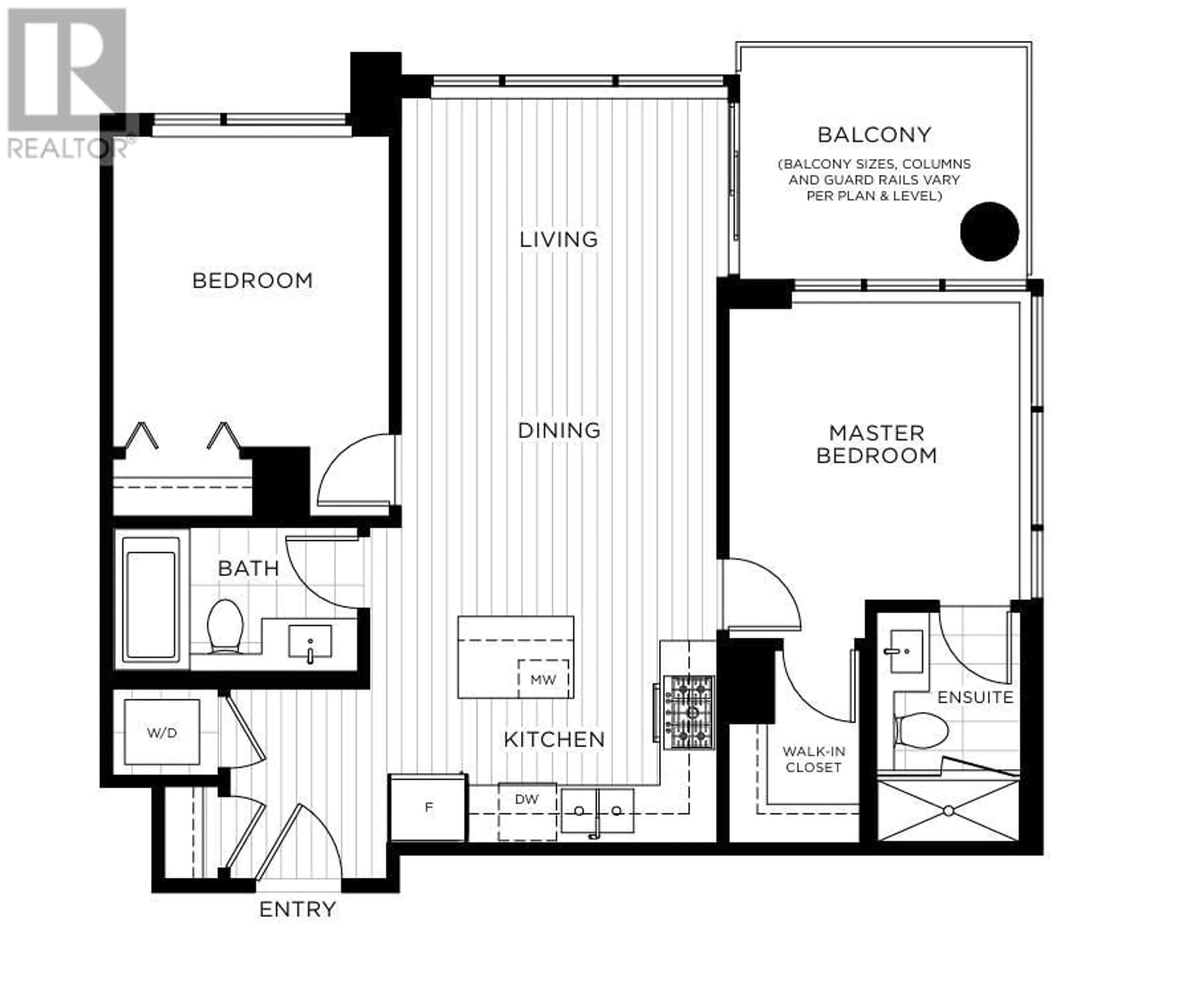 Floor plan for 1703 - 518 CLARKE ROAD, Coquitlam British Columbia V3J3X2