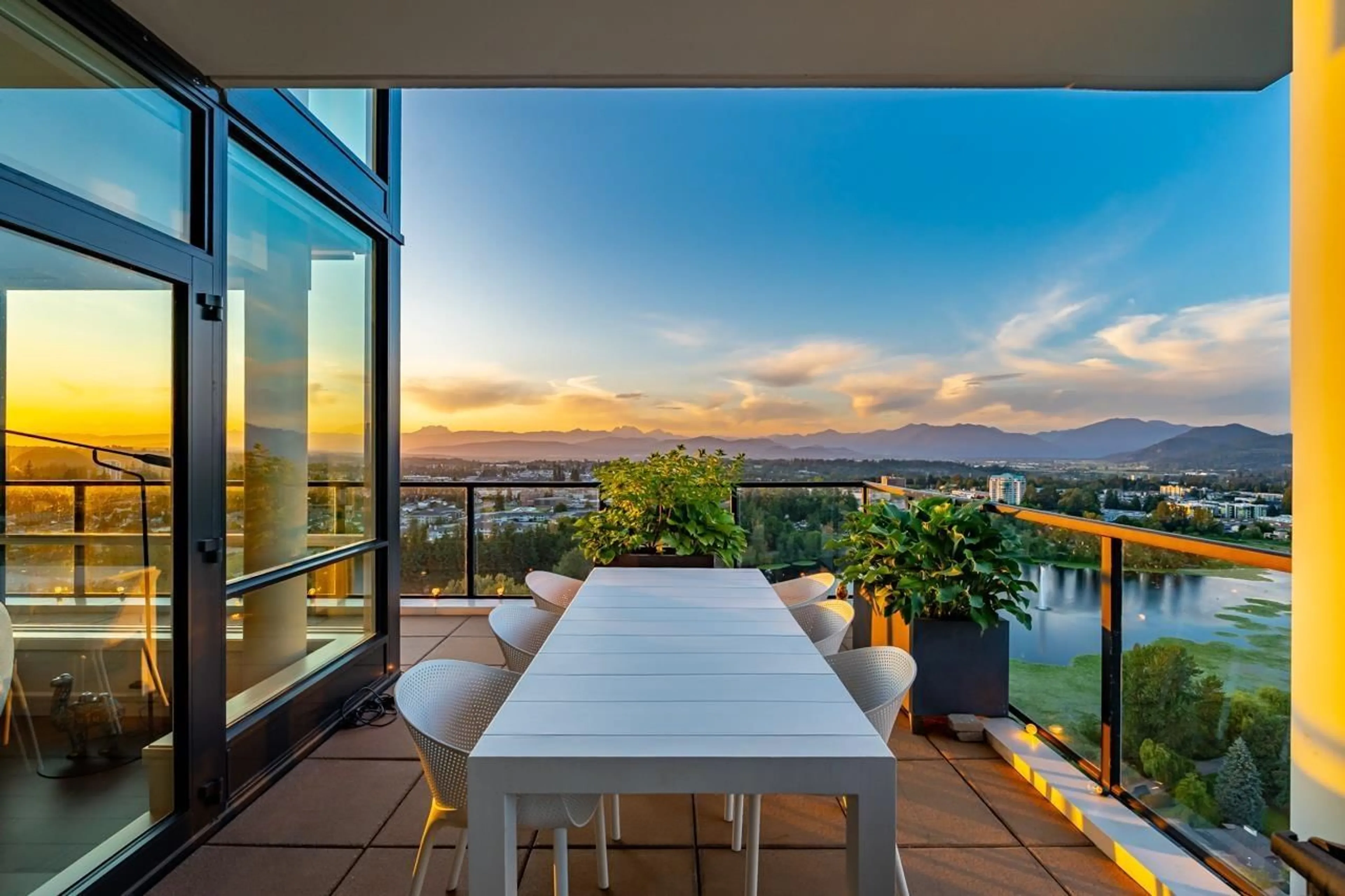 Patio, water/lake/river/ocean view for 2602 - 2180 GLADWIN, Abbotsford British Columbia V2S0H4