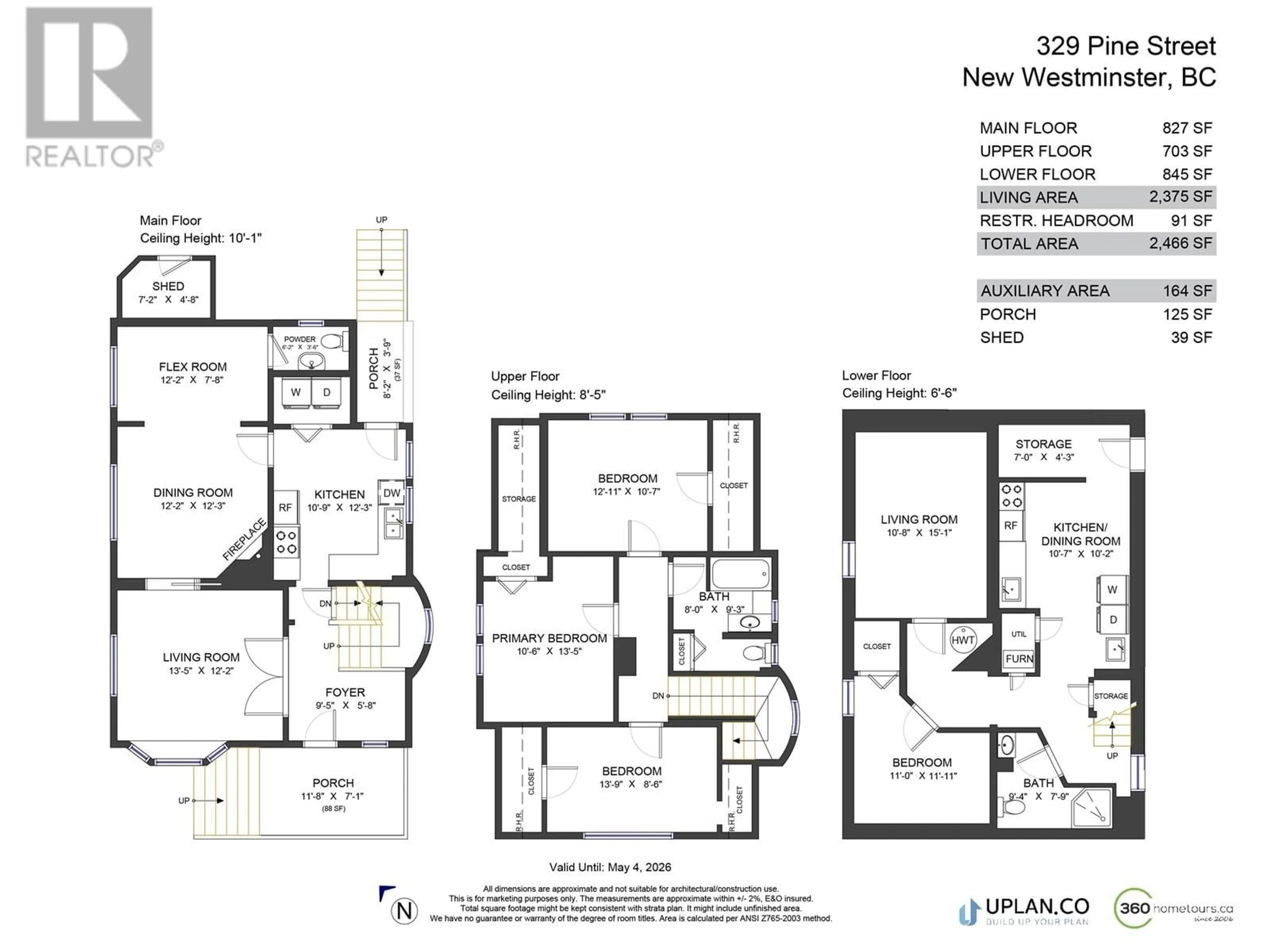 Floor plan for 329 PINE STREET, New Westminster British Columbia V3L2T1