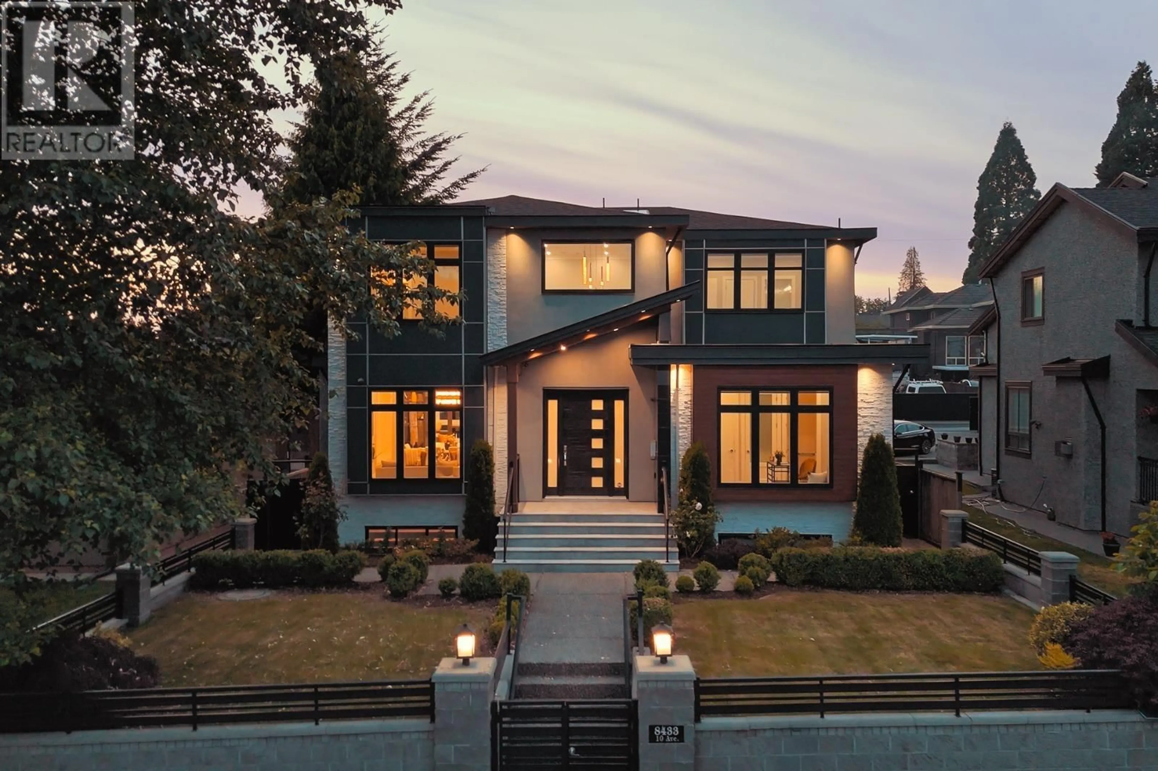 Home with brick exterior material, street for 8433 10TH AVENUE, Burnaby British Columbia V3N2S7