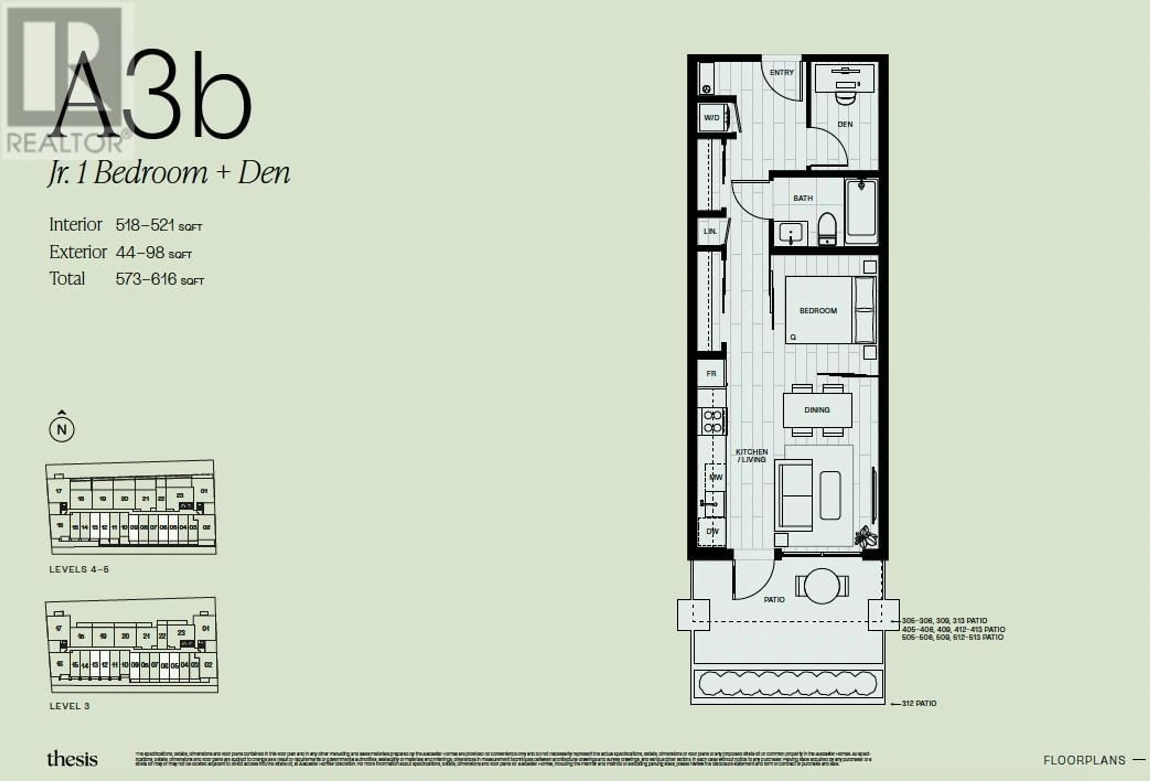 Floor plan for 312 - 133 49TH AVENUE, Vancouver British Columbia V5Z2S3