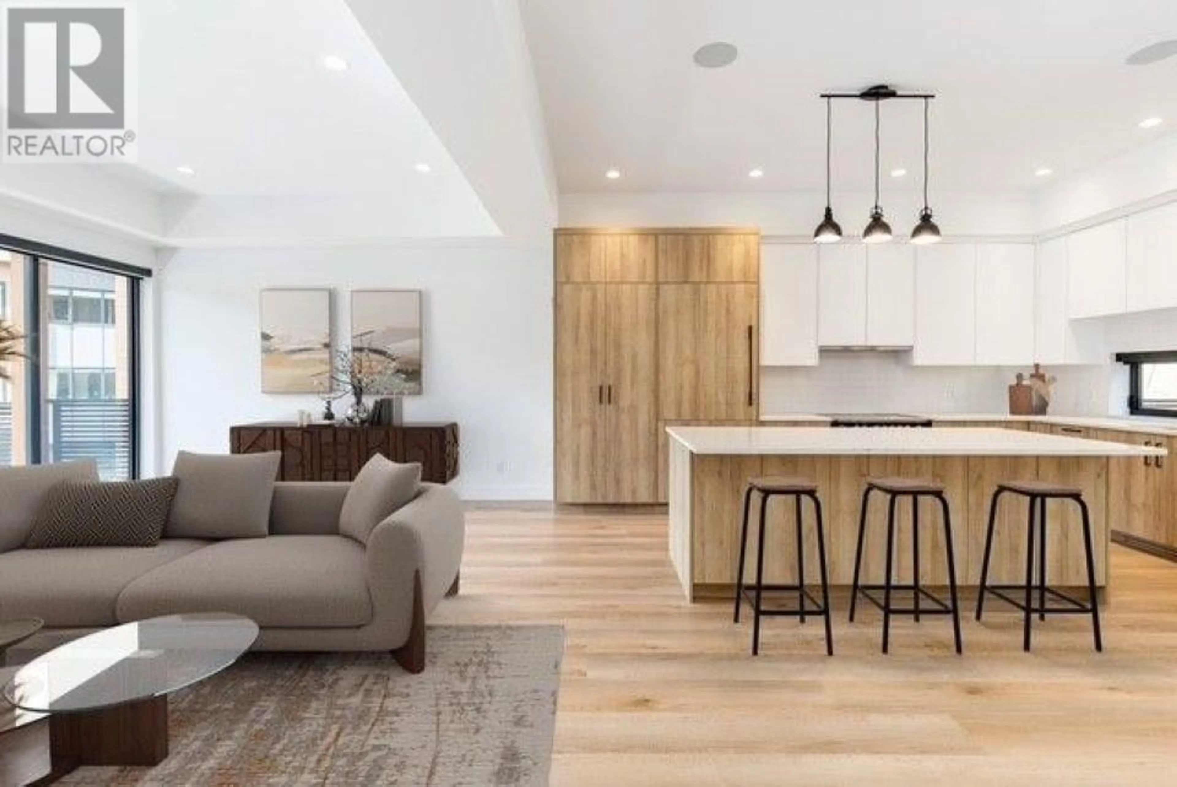Open concept kitchen, wood/laminate floor for 19 - 2077 GARIBALDI WAY, Whistler British Columbia V0N1B2