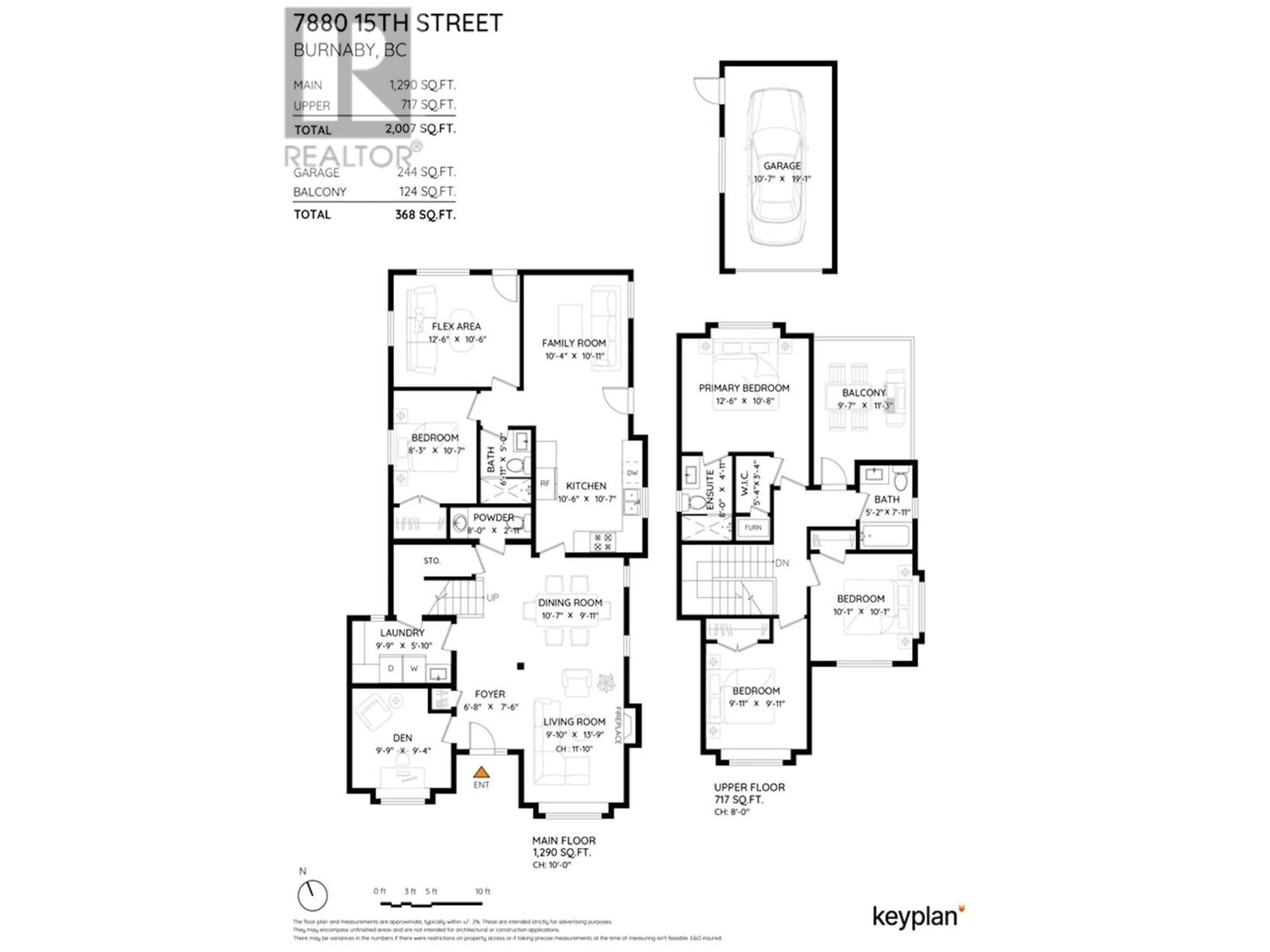 Floor plan for 7880 15TH STREET, Burnaby British Columbia V3N4K6