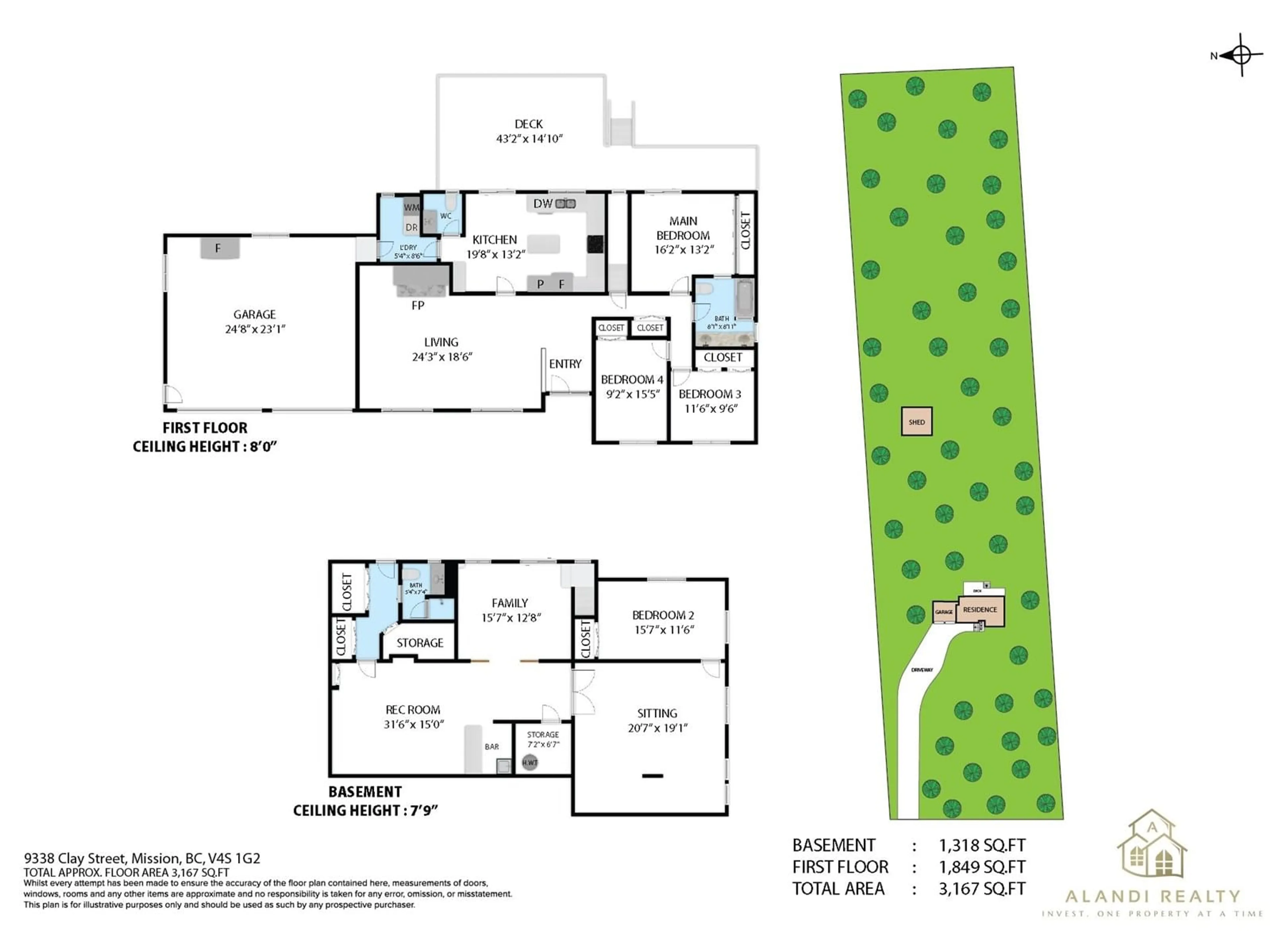 Floor plan for 9338 CLAY, Mission British Columbia V4S1G2