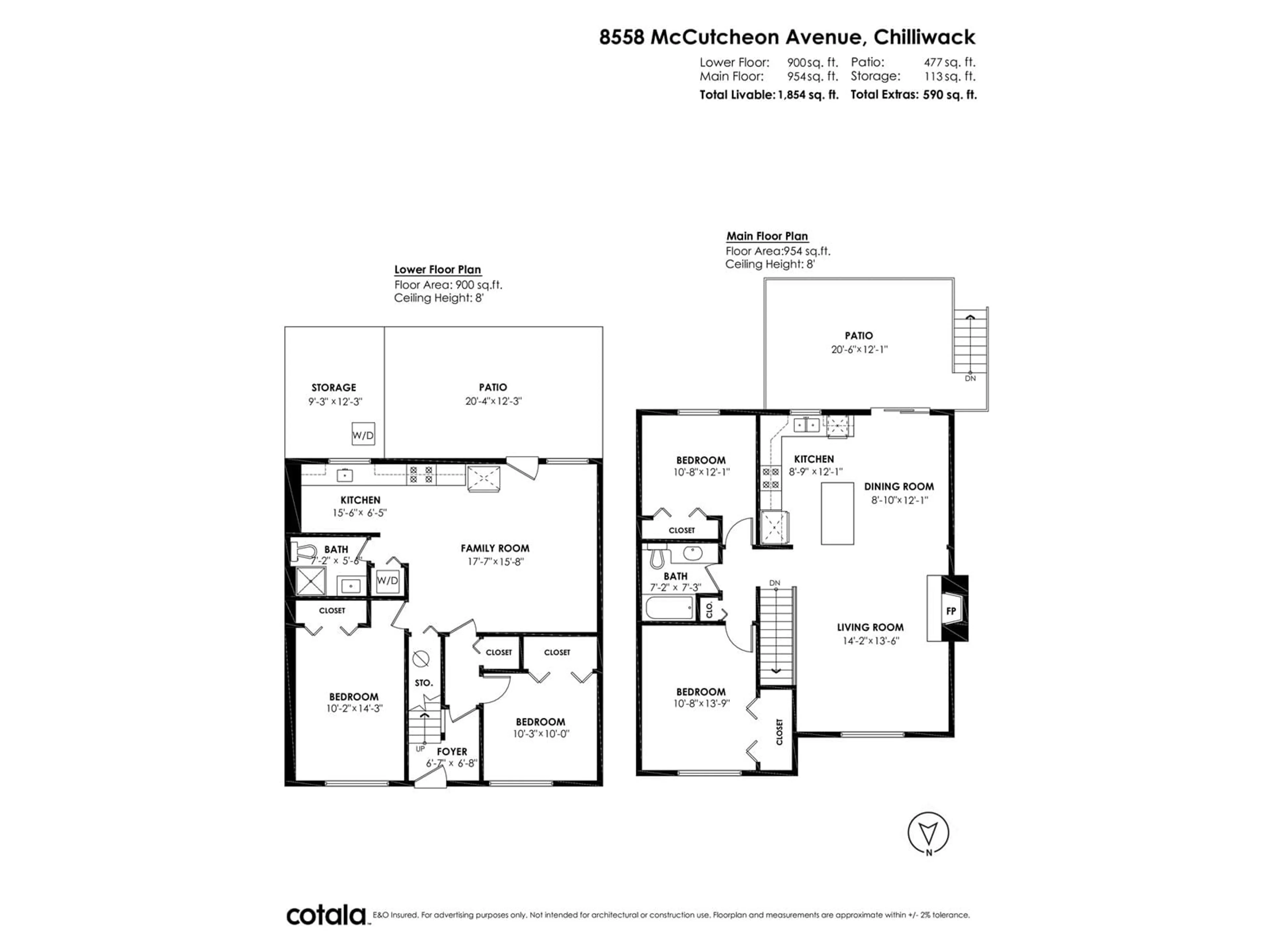 Floor plan for 8558 MCCUTCHEON AVENUE, Chilliwack British Columbia V2P7K7