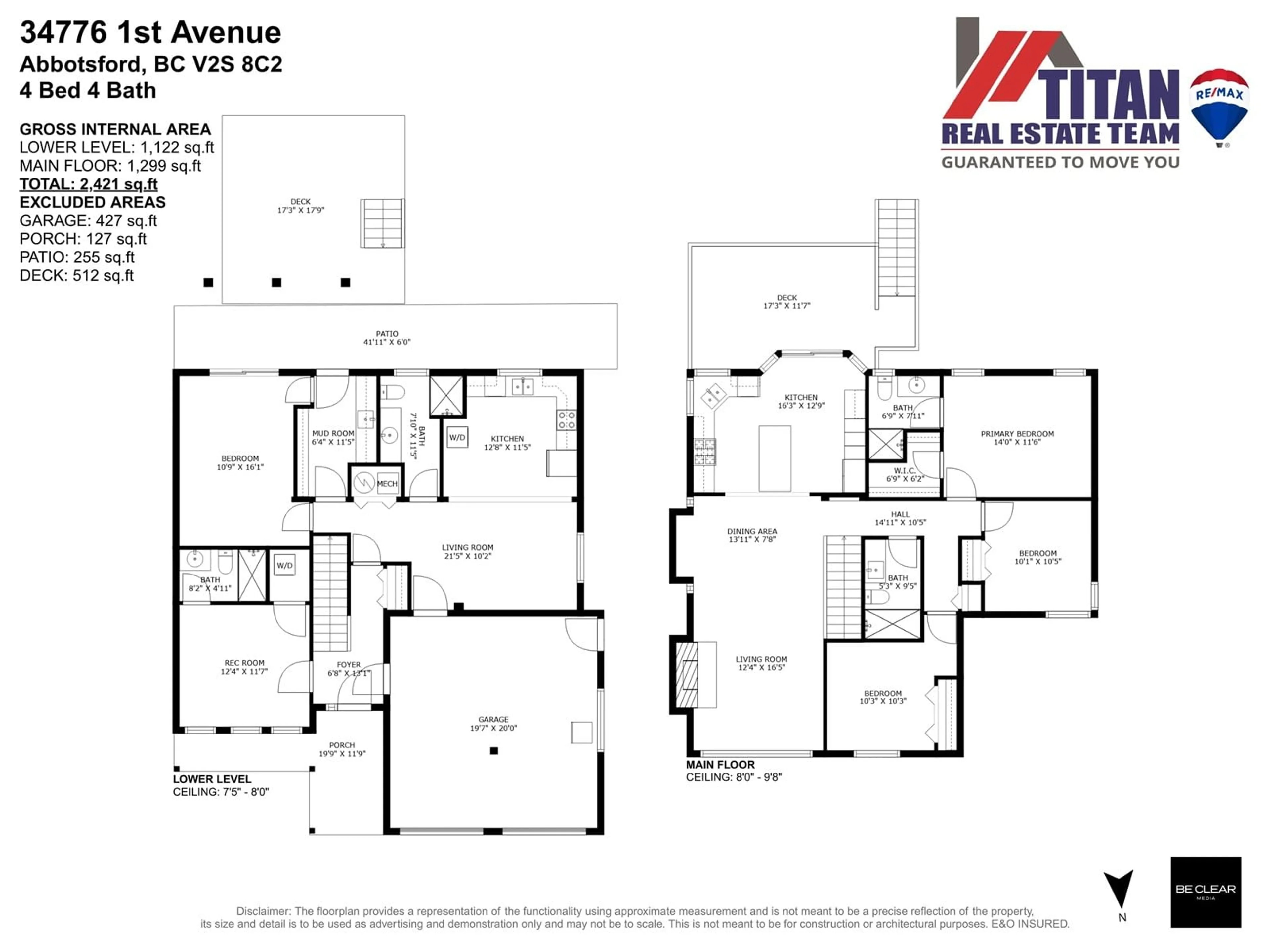 Floor plan for 34776 1, Abbotsford British Columbia V2S8C2