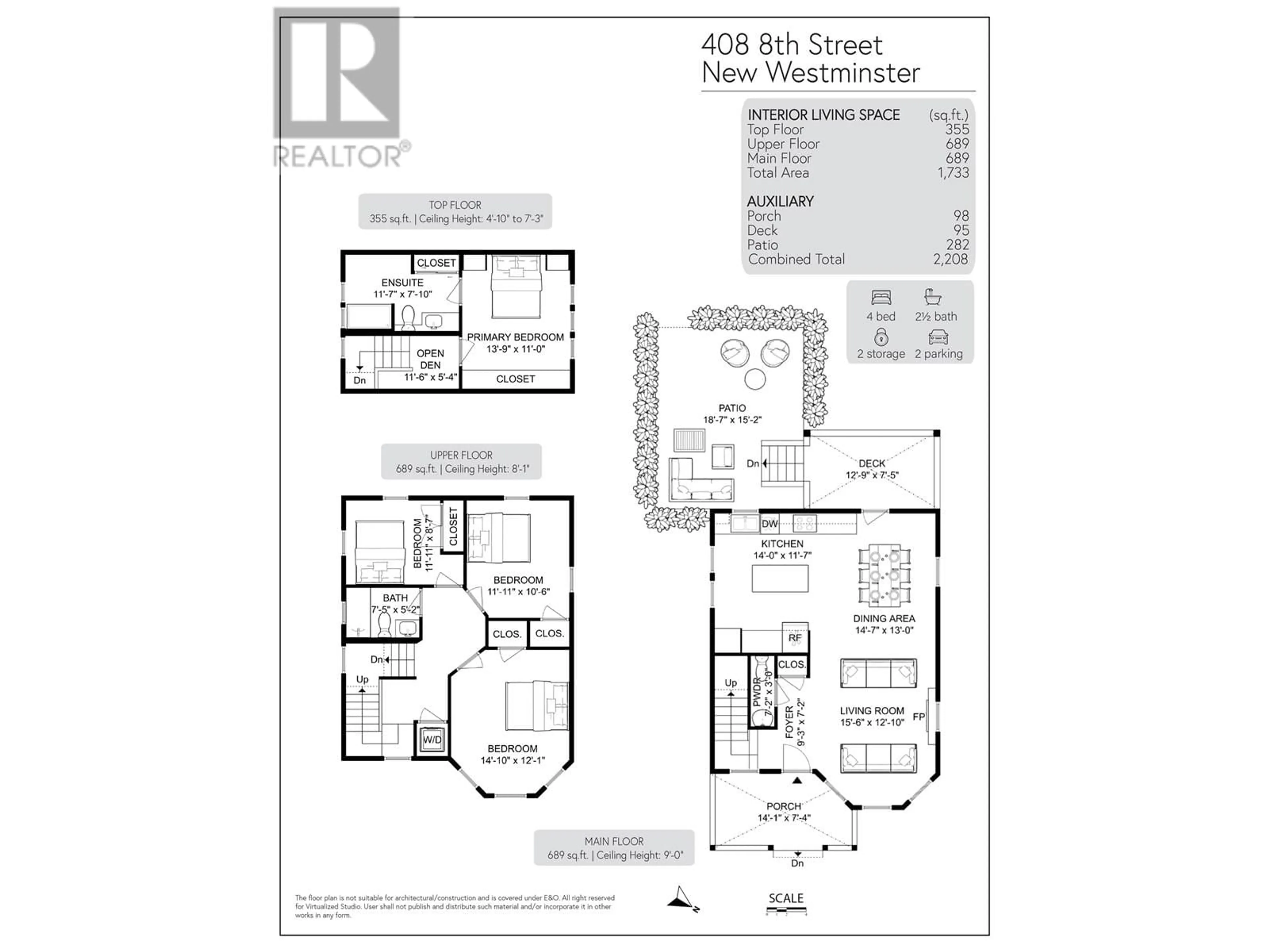 Floor plan for 408 EIGHTH STREET, New Westminster British Columbia V3M0K1