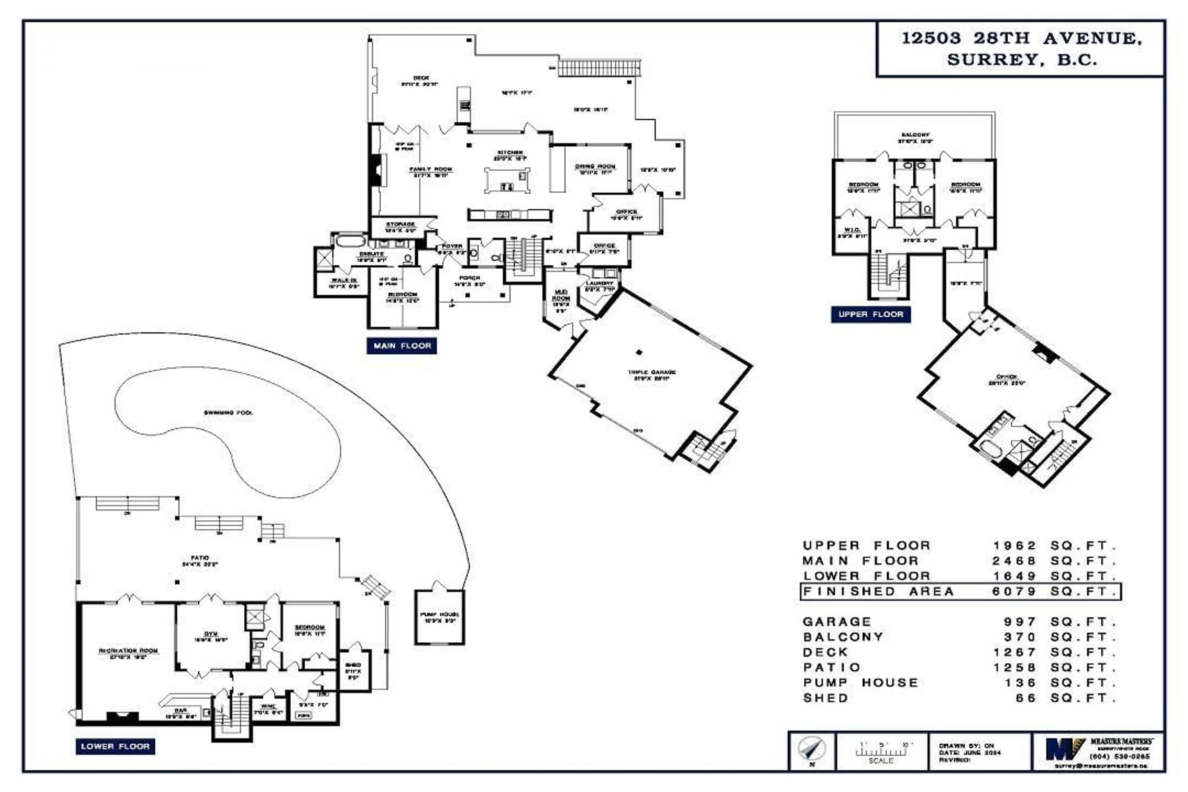 Floor plan for 12503 28, Surrey British Columbia V4A2N8