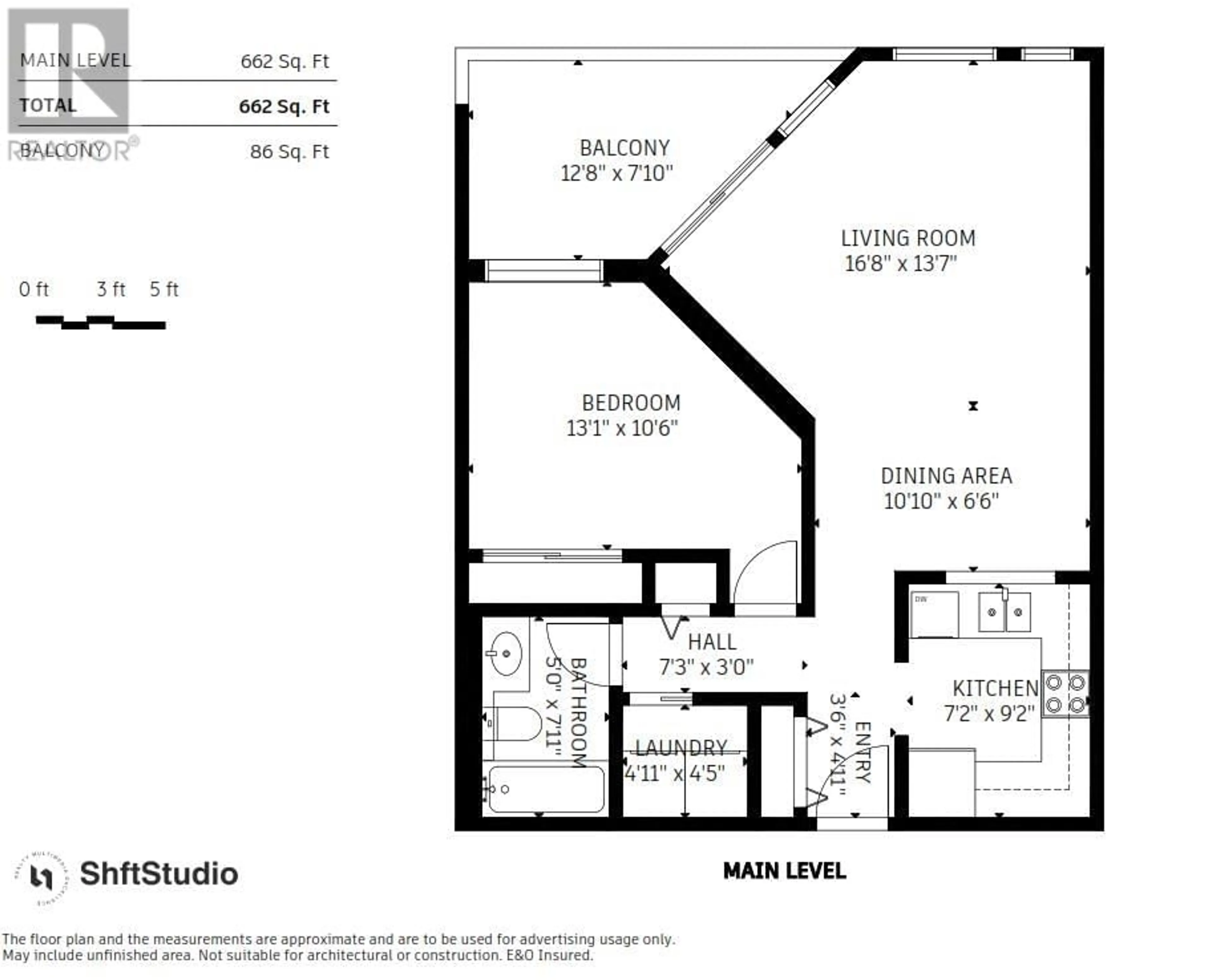 Floor plan for 103 - 918 RODERICK AVENUE, Coquitlam British Columbia V3K1R1