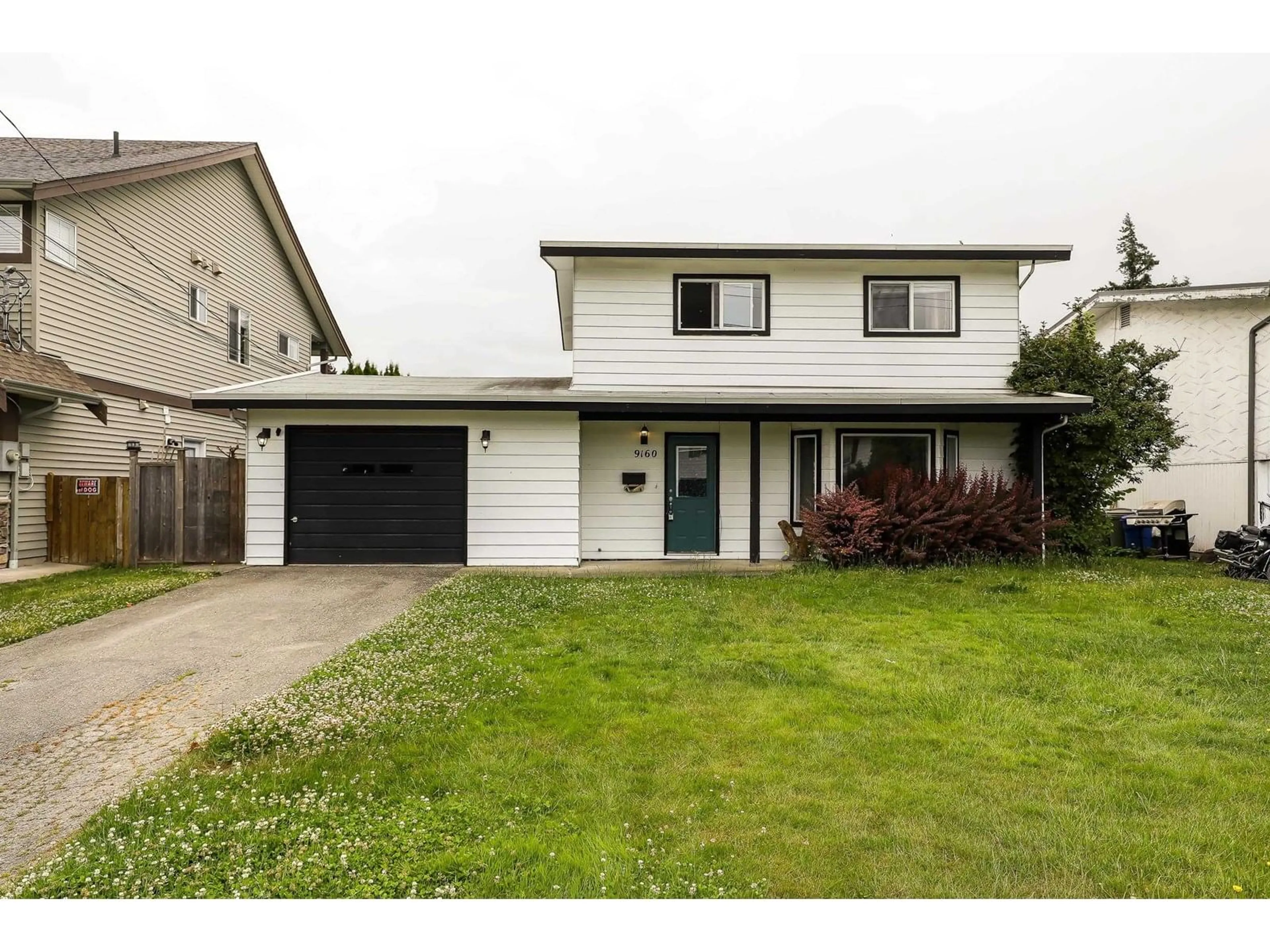 Home with vinyl exterior material, street for 9160 ARMITAGE STREET, Chilliwack British Columbia V2P6R7