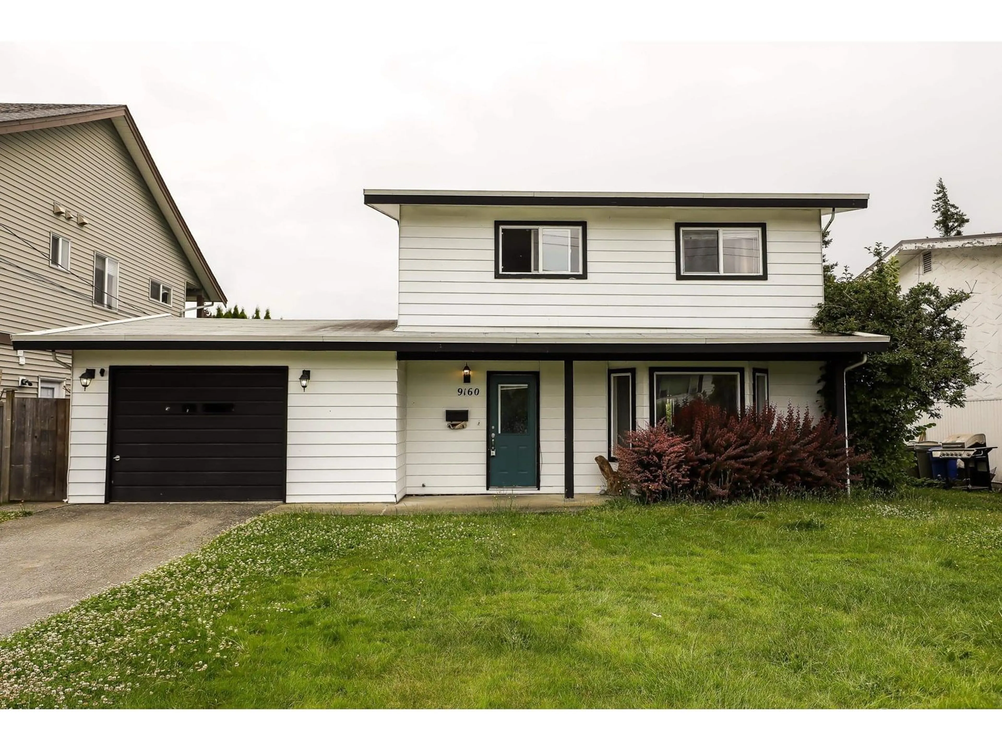 Home with vinyl exterior material, street for 9160 ARMITAGE STREET, Chilliwack British Columbia V2P6R7