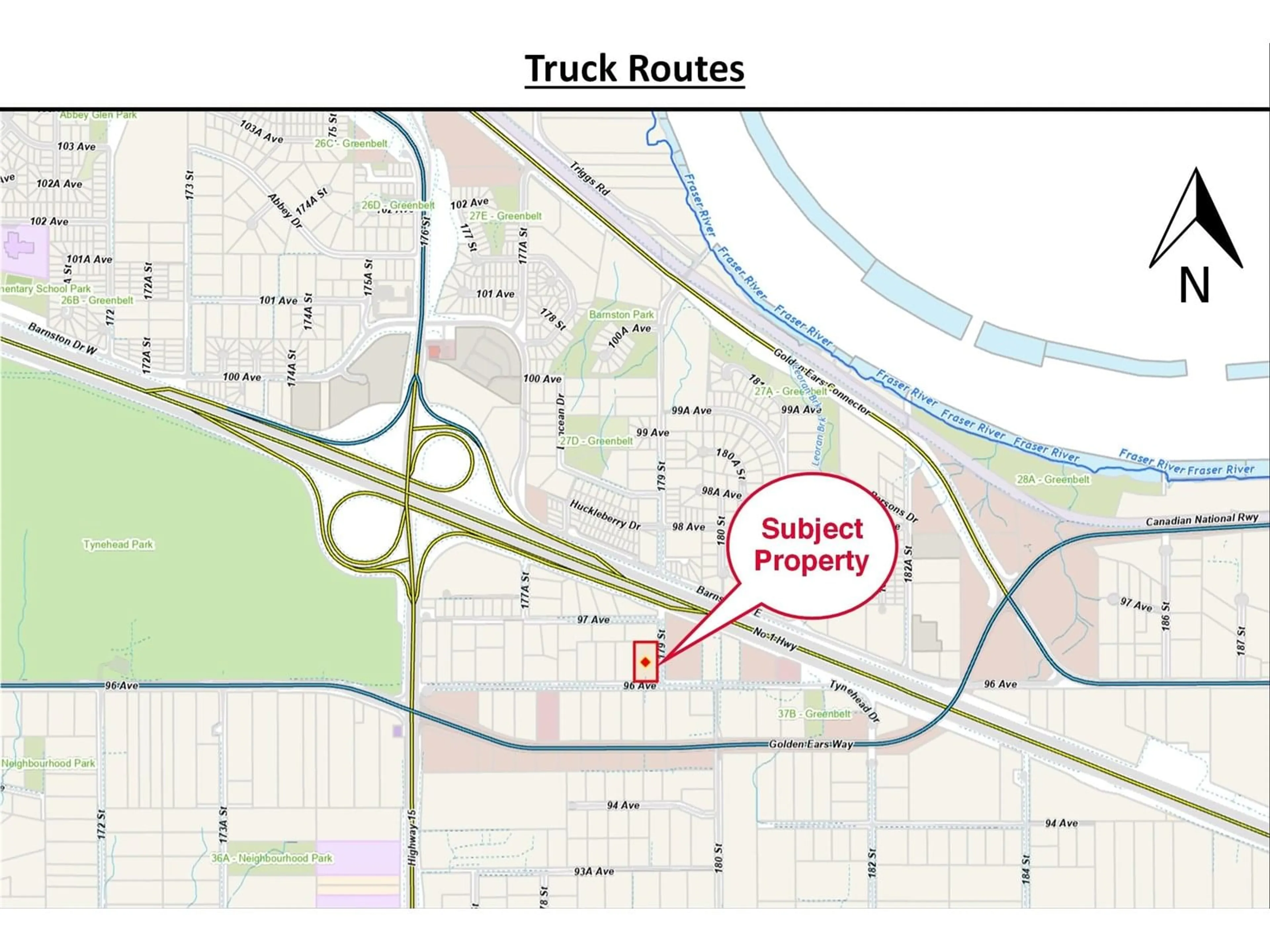 Picture of a map for 17895 96, Surrey British Columbia V4N4A9