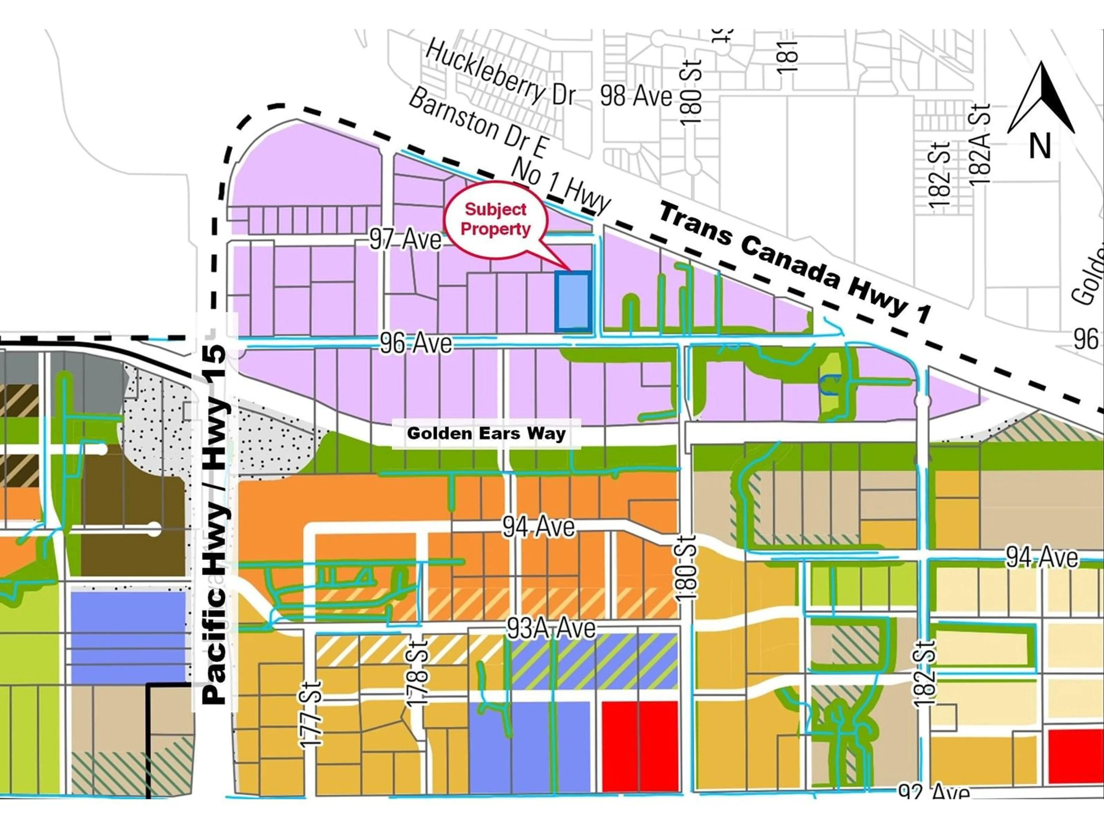 Picture of a map for 17895 96, Surrey British Columbia V4N4A9
