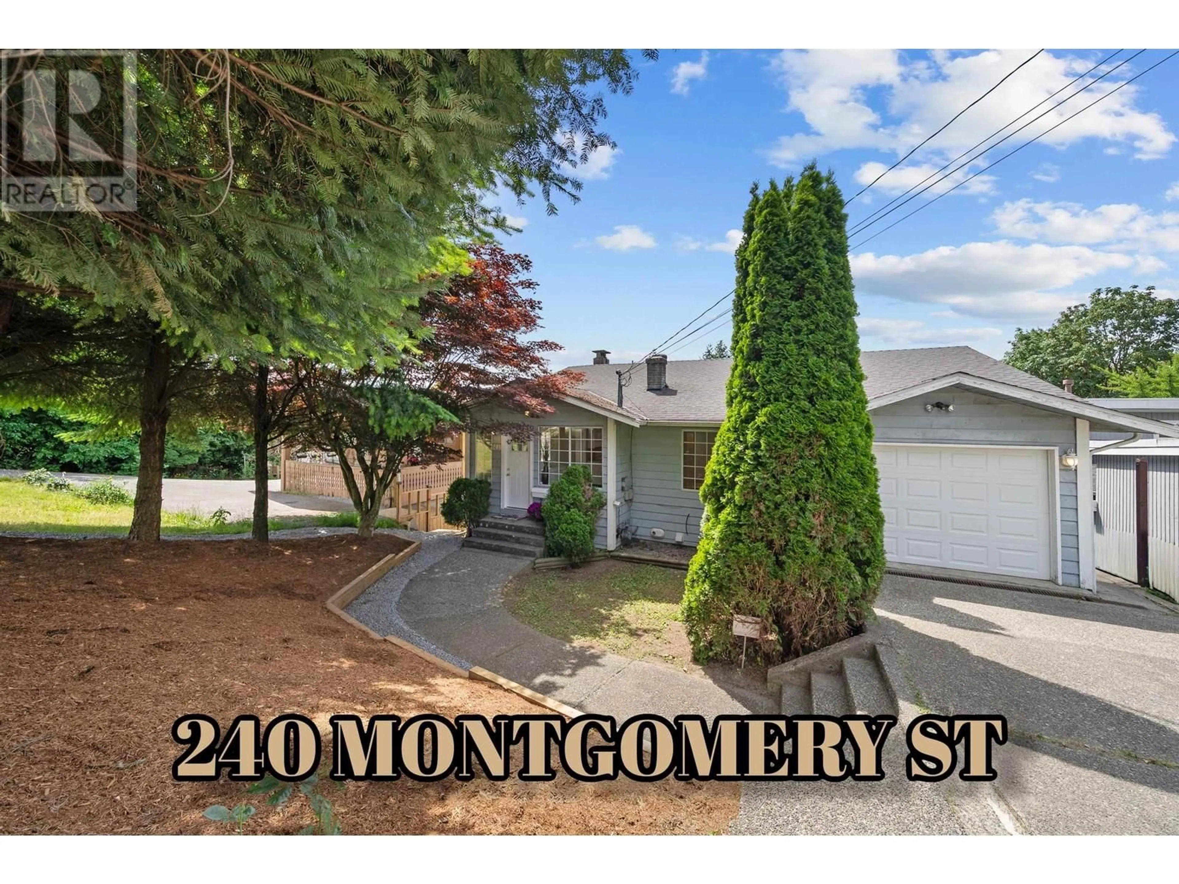 A pic from outside/outdoor area/front of a property/back of a property/a pic from drone, street for 240 MONTGOMERY AVENUE, Coquitlam British Columbia V3K5E8