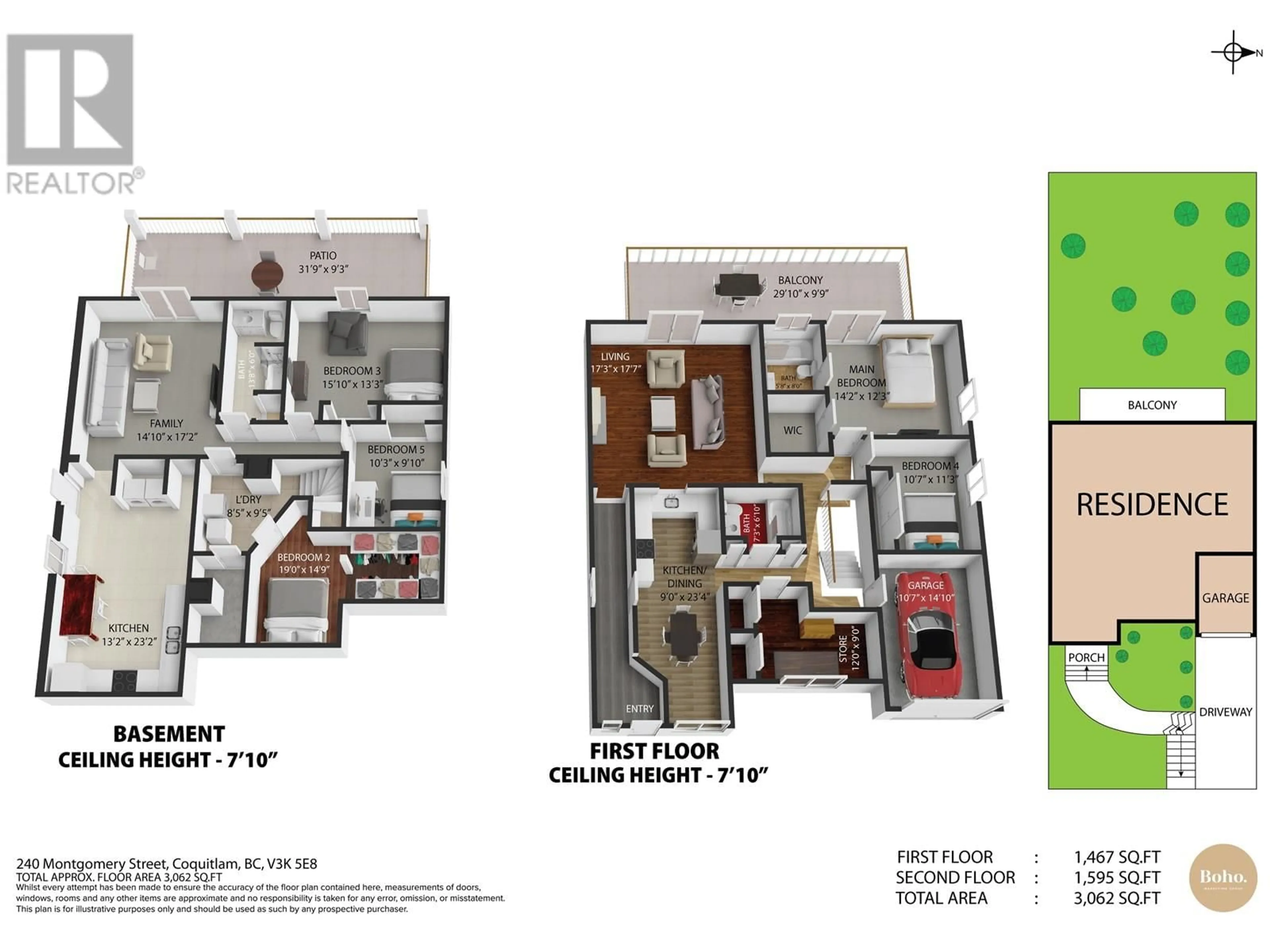 Floor plan for 240 MONTGOMERY STREET, Coquitlam British Columbia V3K5E8