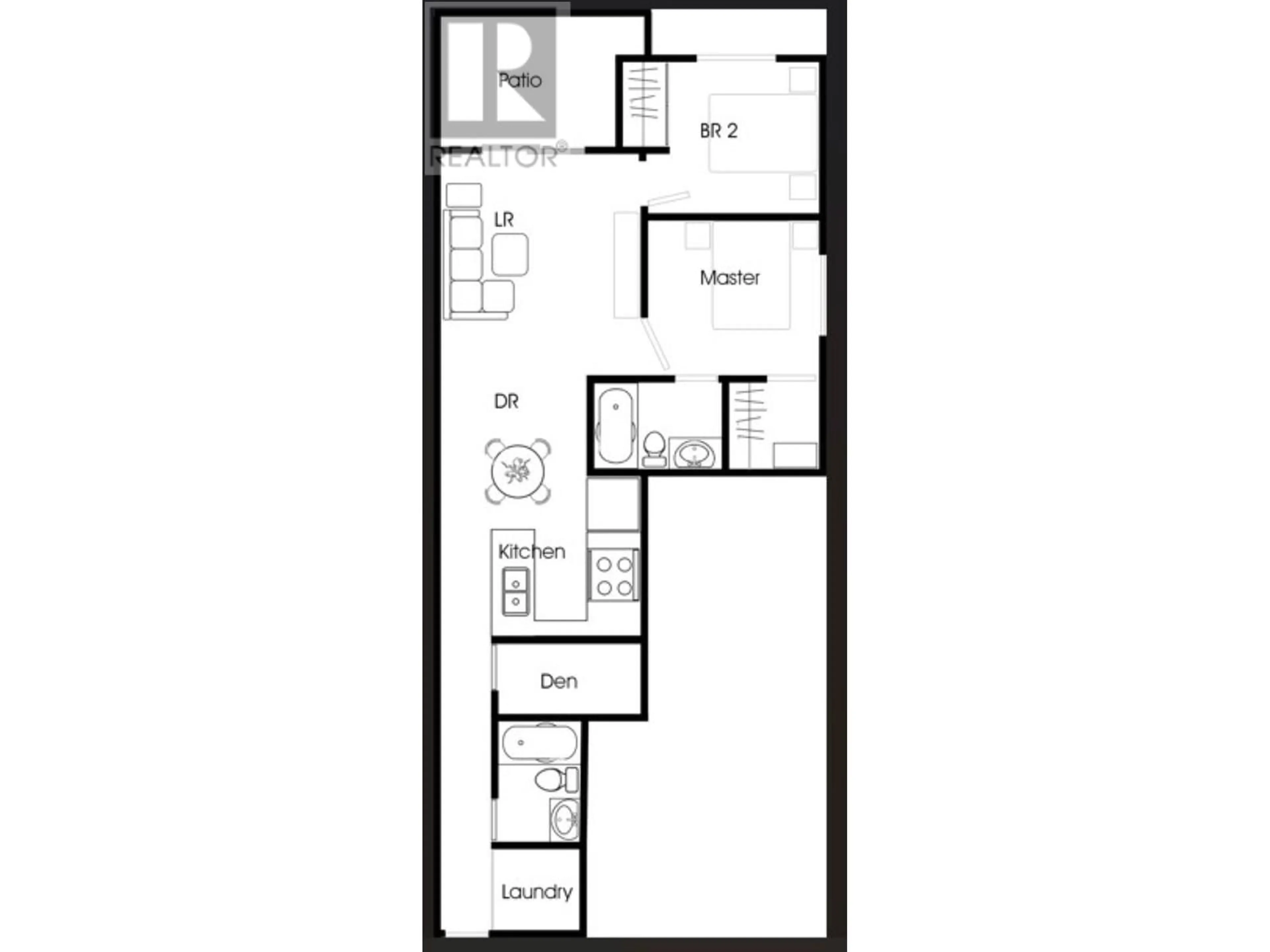 Floor plan for 208 - 2889 1ST AVENUE, Vancouver British Columbia V5M0G2