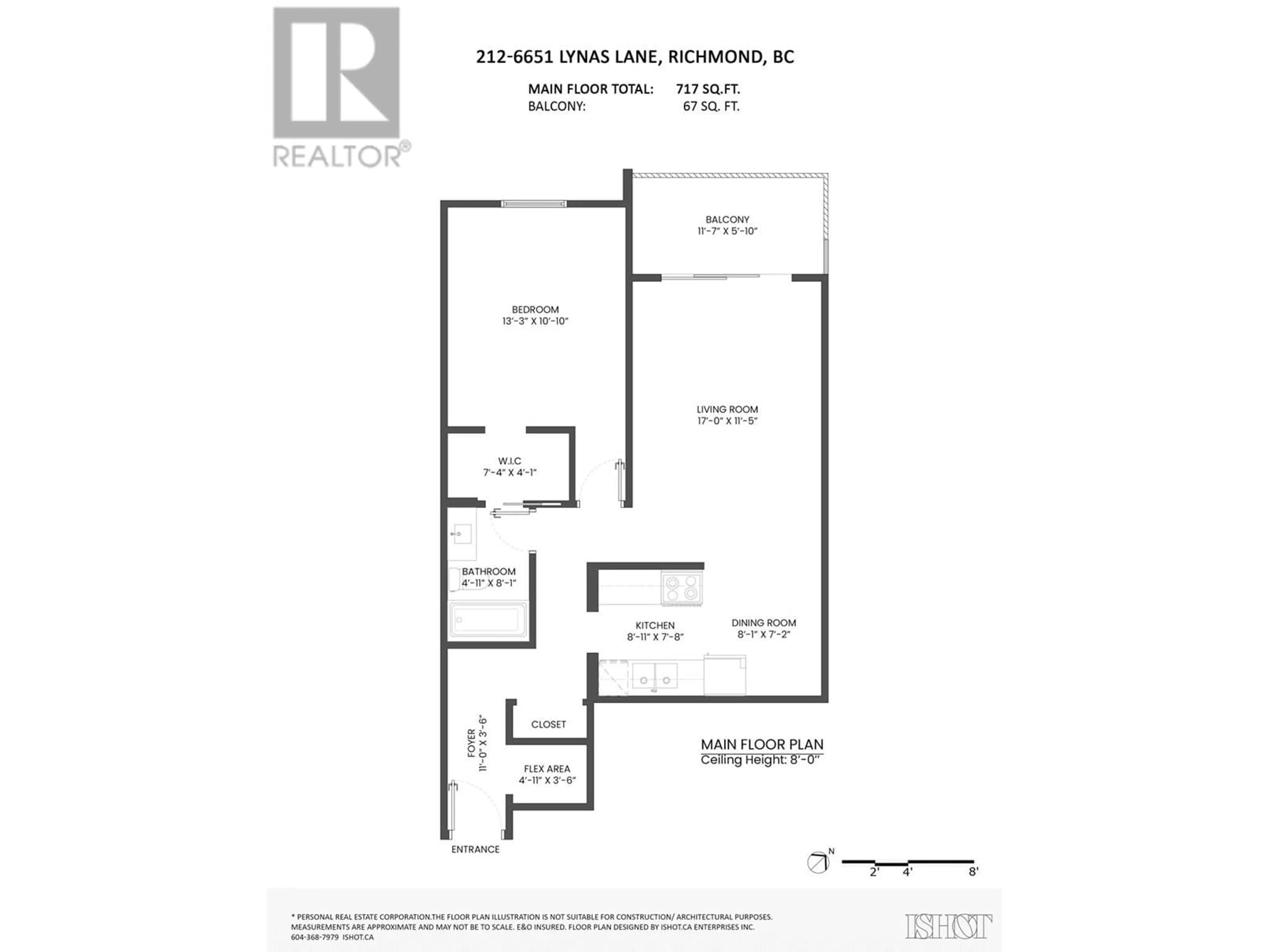 Floor plan for 212 - 6651 LYNAS LANE, Richmond British Columbia V7C3K8