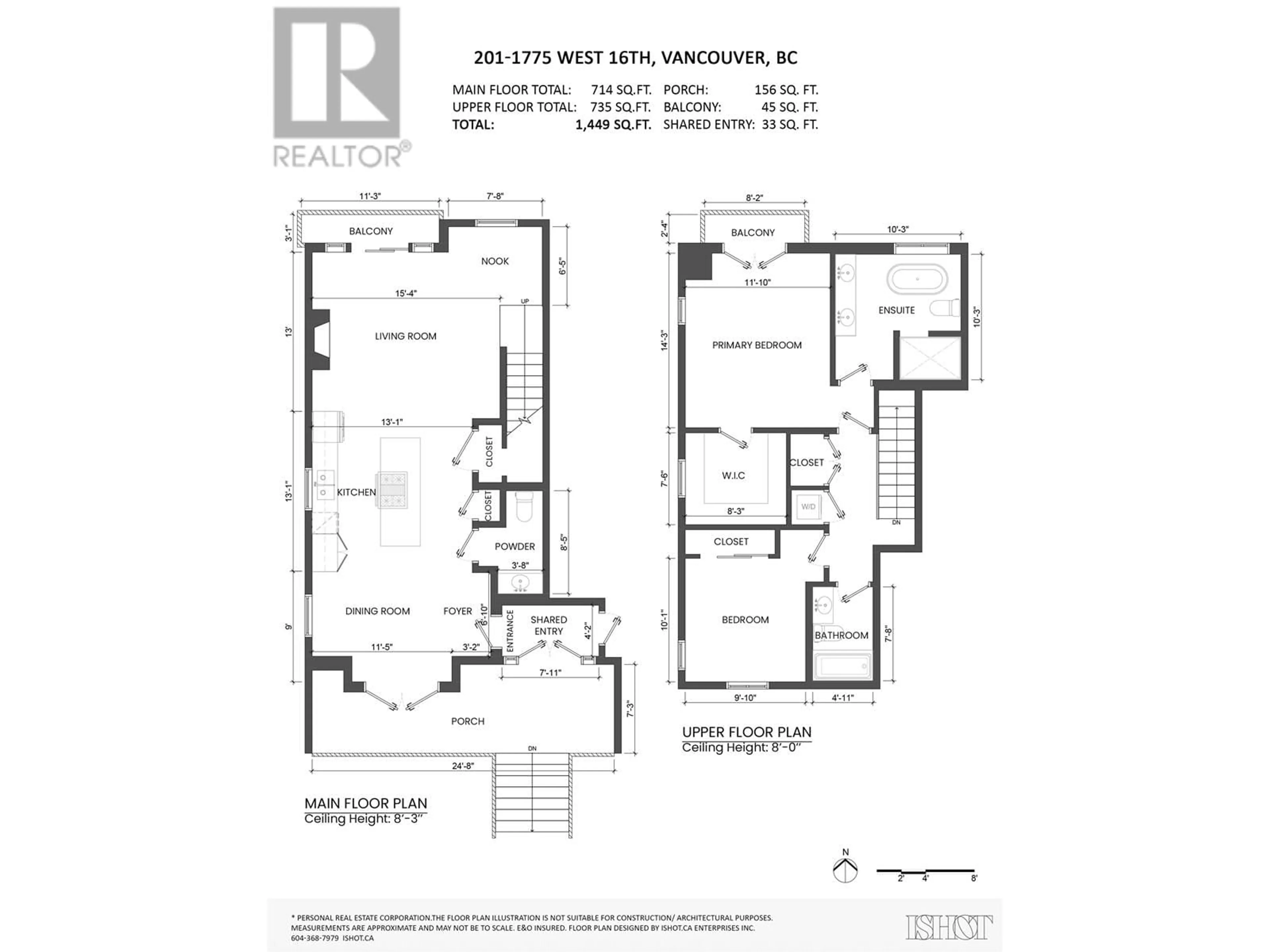 Floor plan for 201 - 1775 16TH AVENUE, Vancouver British Columbia V6J2L9