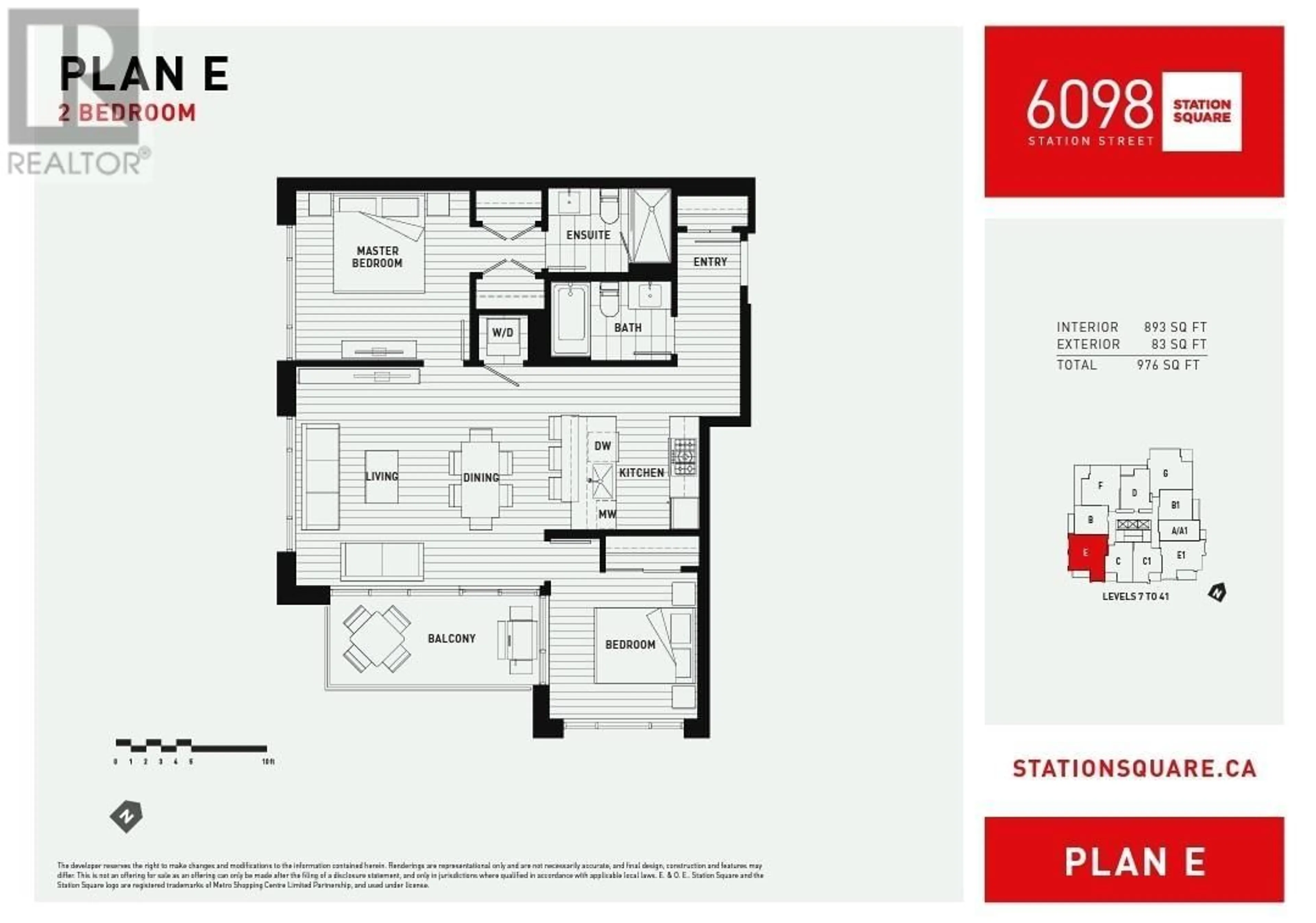 Floor plan for 1902 - 6098 STATION STREET, Burnaby British Columbia V5H0H4